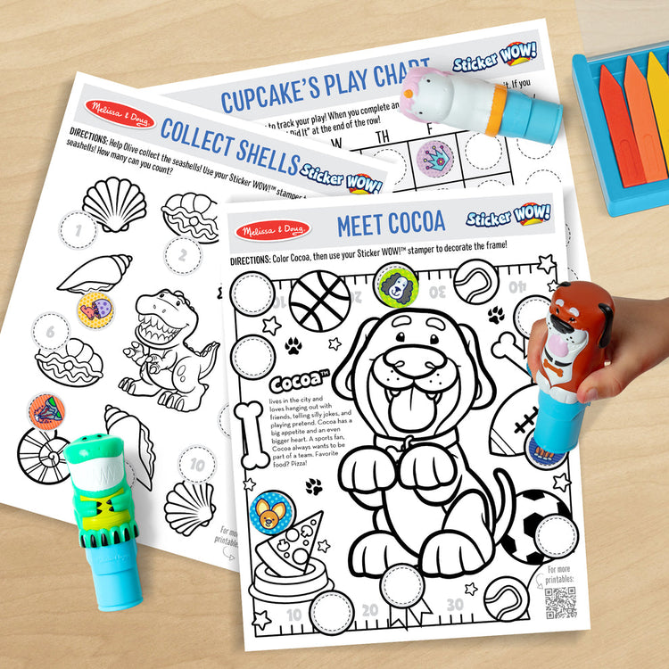 Have Screen-Free Fun With Free Sticker WOW! Printables