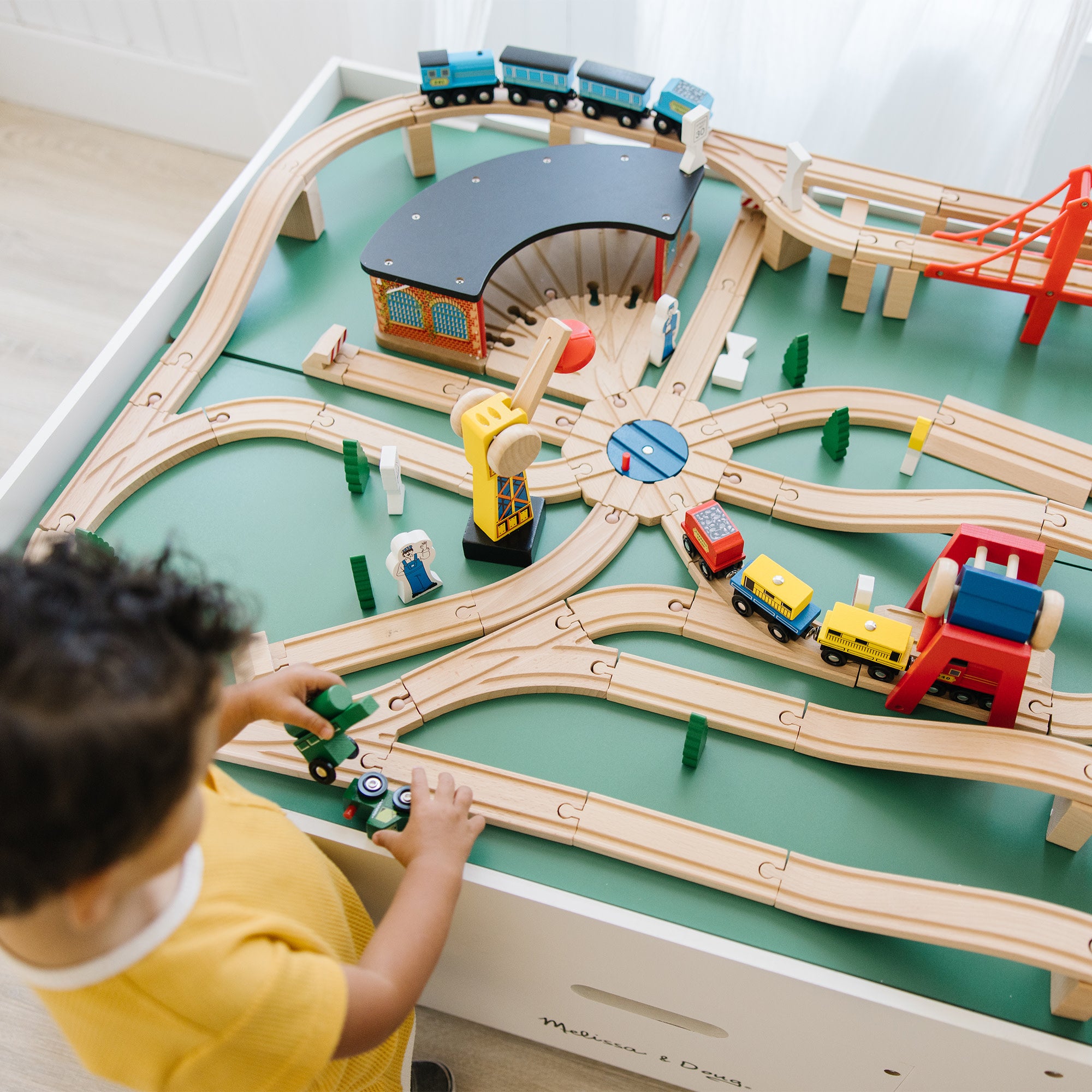 Wooden train set by Mellisa and Doug hotsell