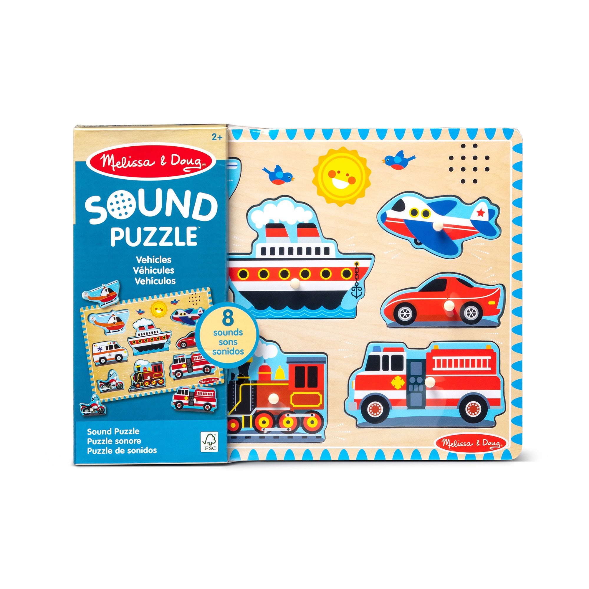 Melissa and doug hot sale sound puzzle vehicles