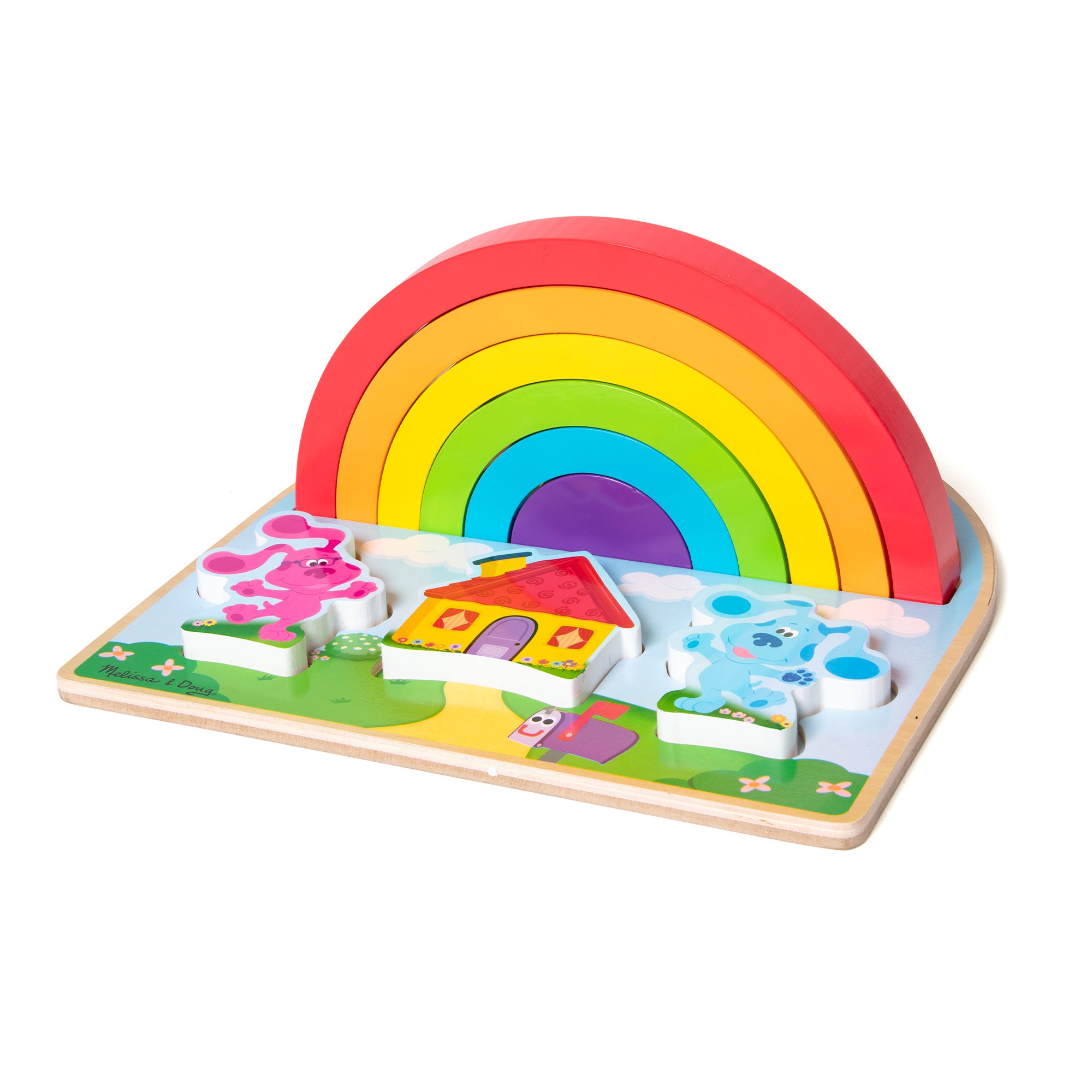 Melissa and doug stacking puzzle on sale