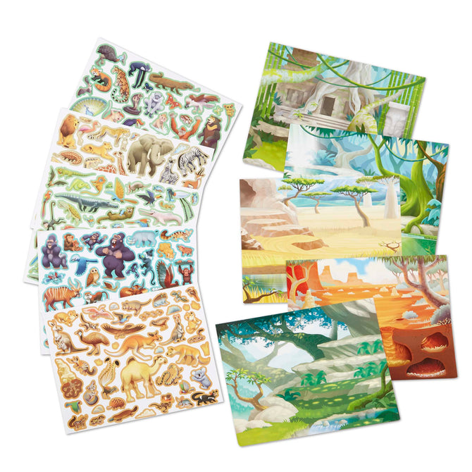 Reusable Sticker Pad - Jungle and Savanna