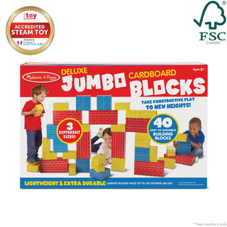 Deluxe Jumbo Cardboard Blocks - 40 Pieces | Melissa & Doug