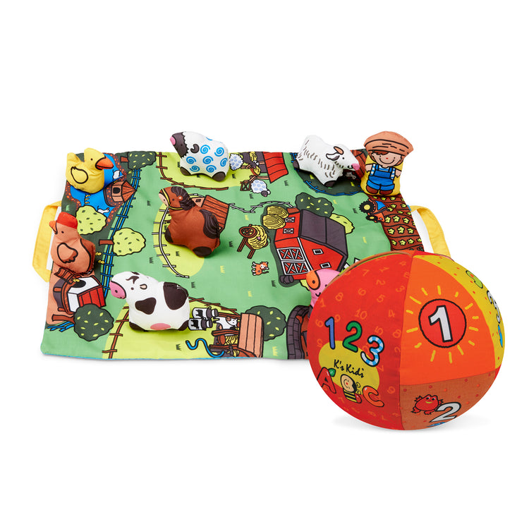 Take-Along Farm Play Mat & 2-in-1 Talking Ball