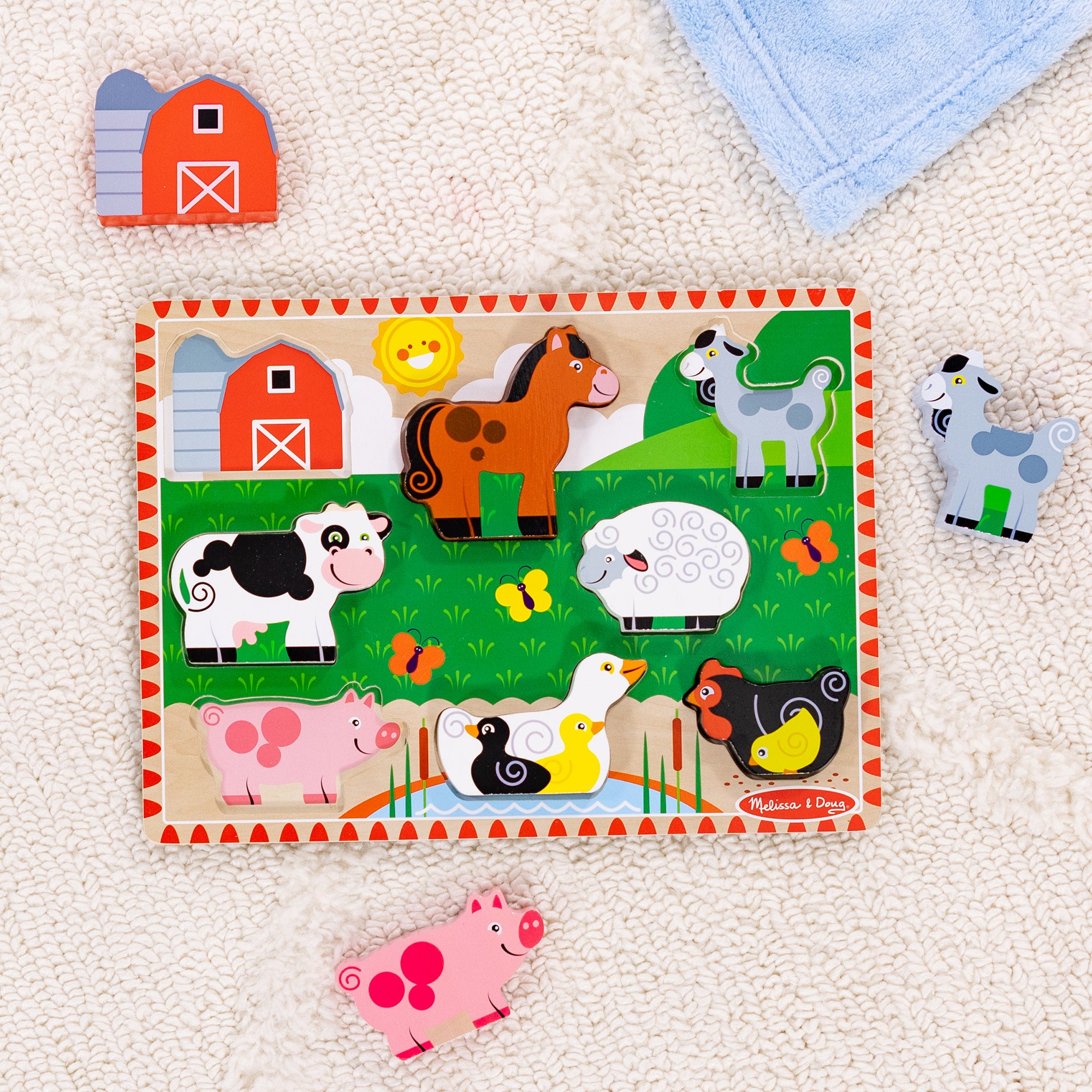 Melissa and doug farm clearance mat