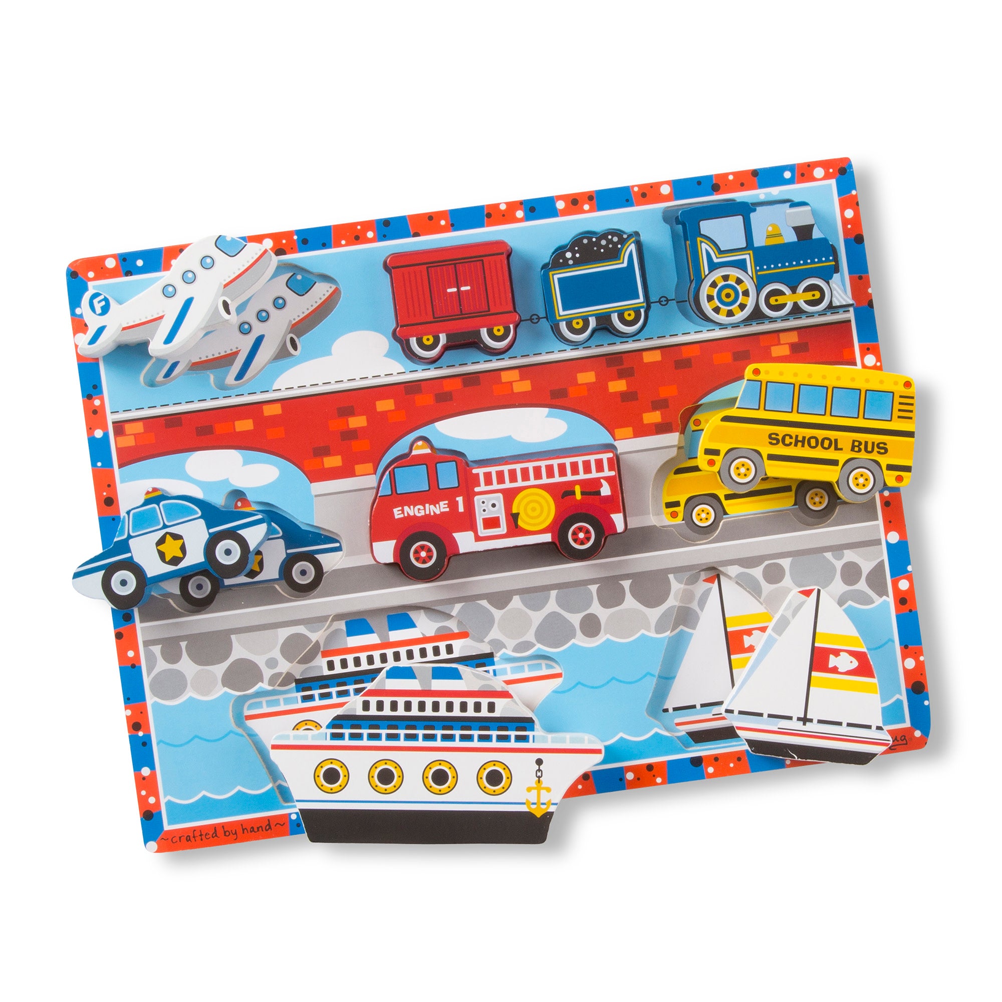 Melissa and doug wooden hot sale vehicles