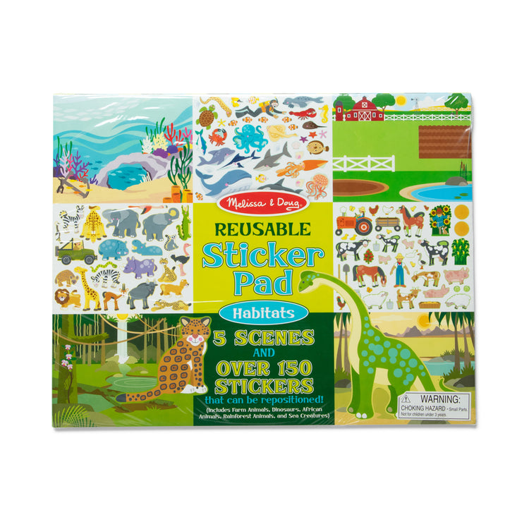 Melissa & Doug Reusable Jungle & Savanna Sticker Pad