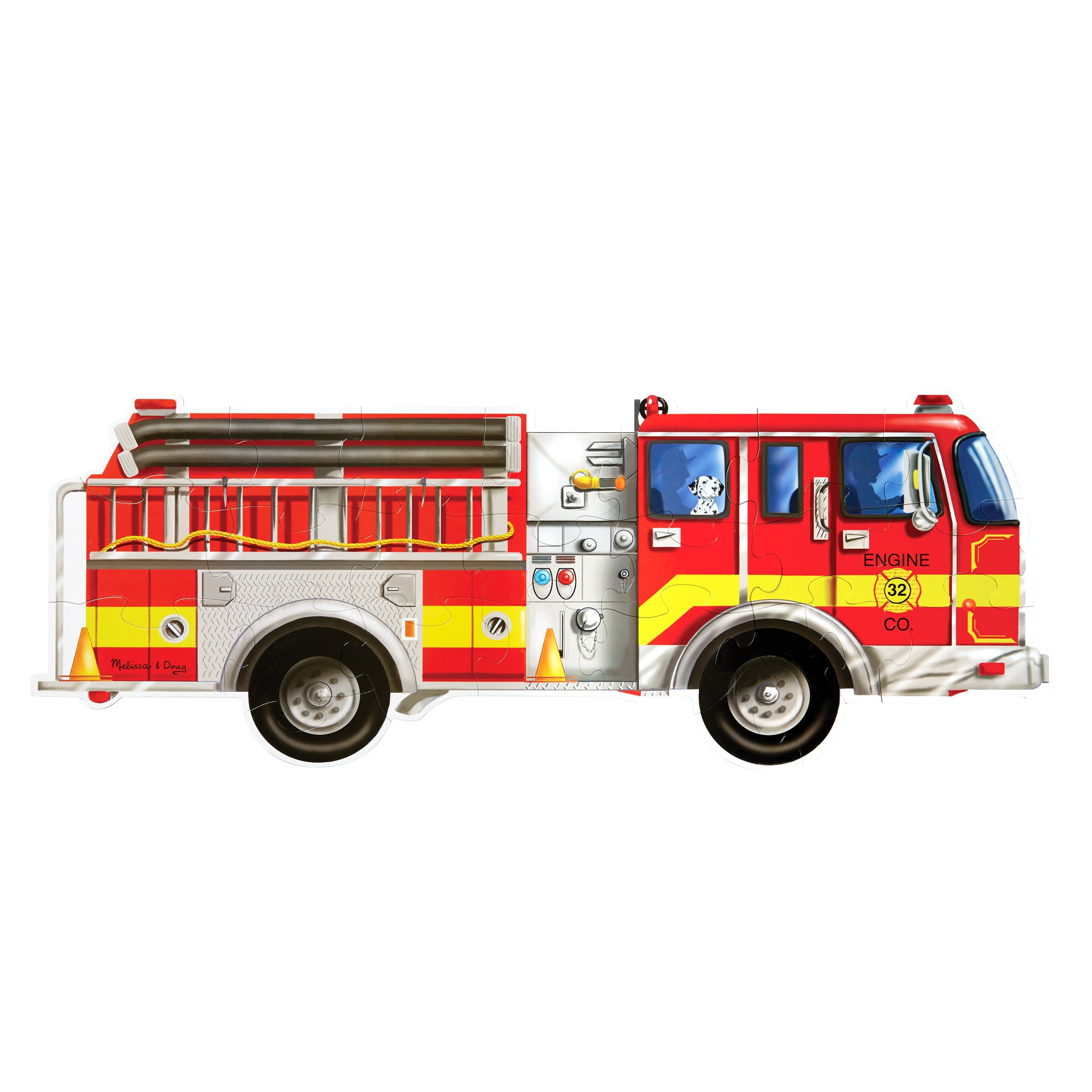 Melissa and doug wooden cheap fire truck