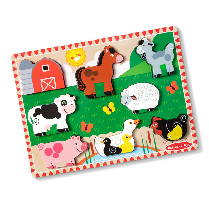 Farm Animals Chunky Puzzle - 8 Pieces