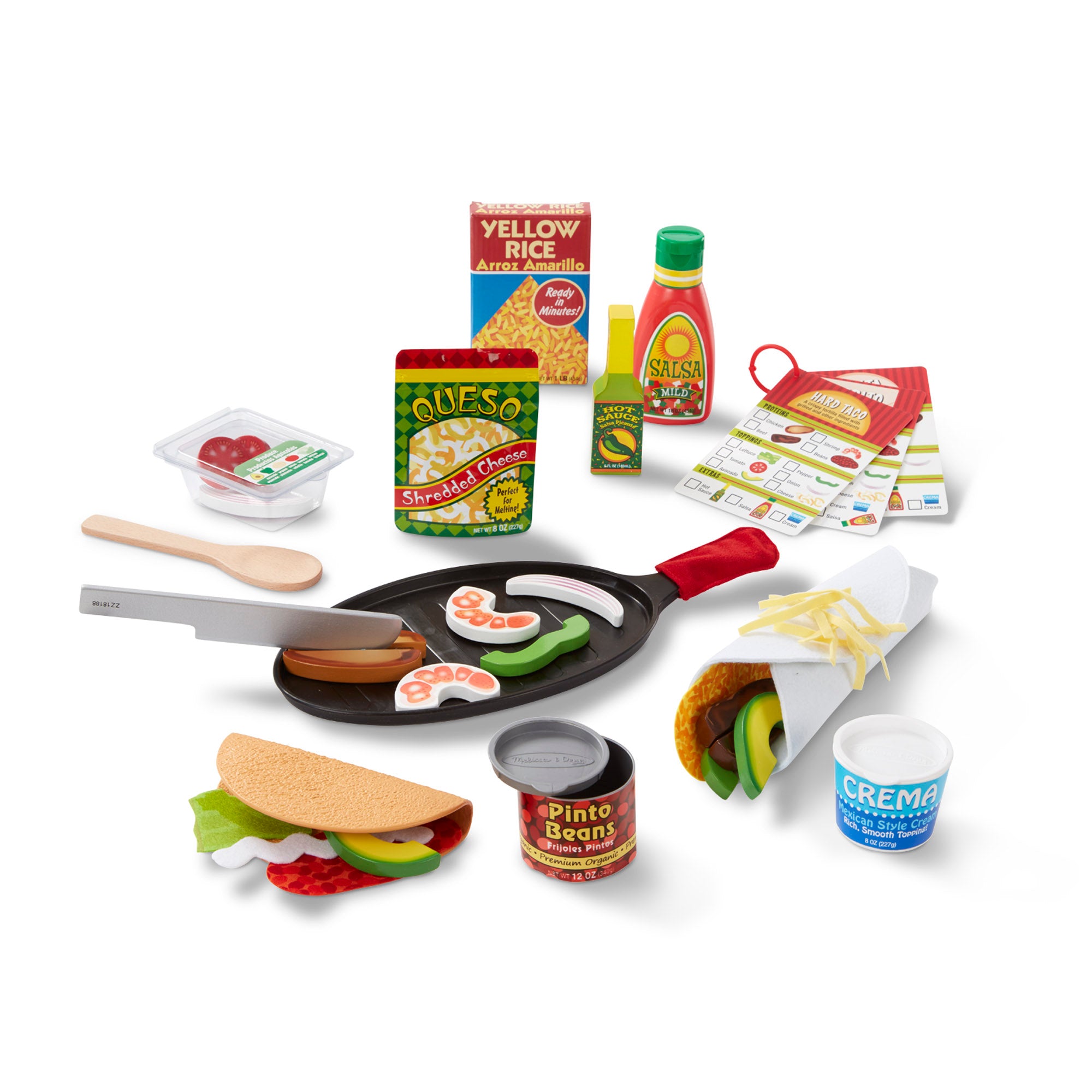 Melissa and doug taco store and burrito set