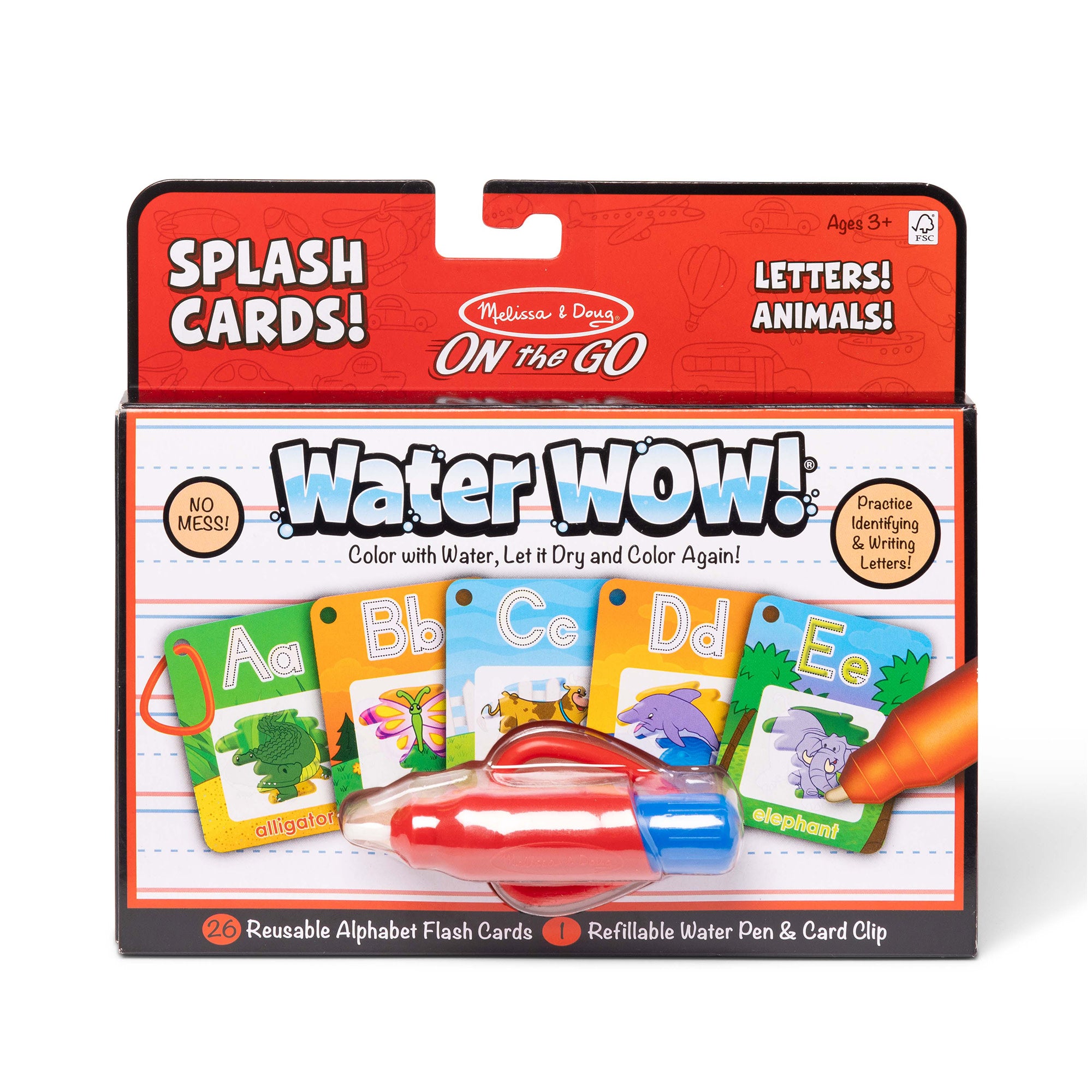 Water Wow Splash Cards Alphabet Melissa Doug