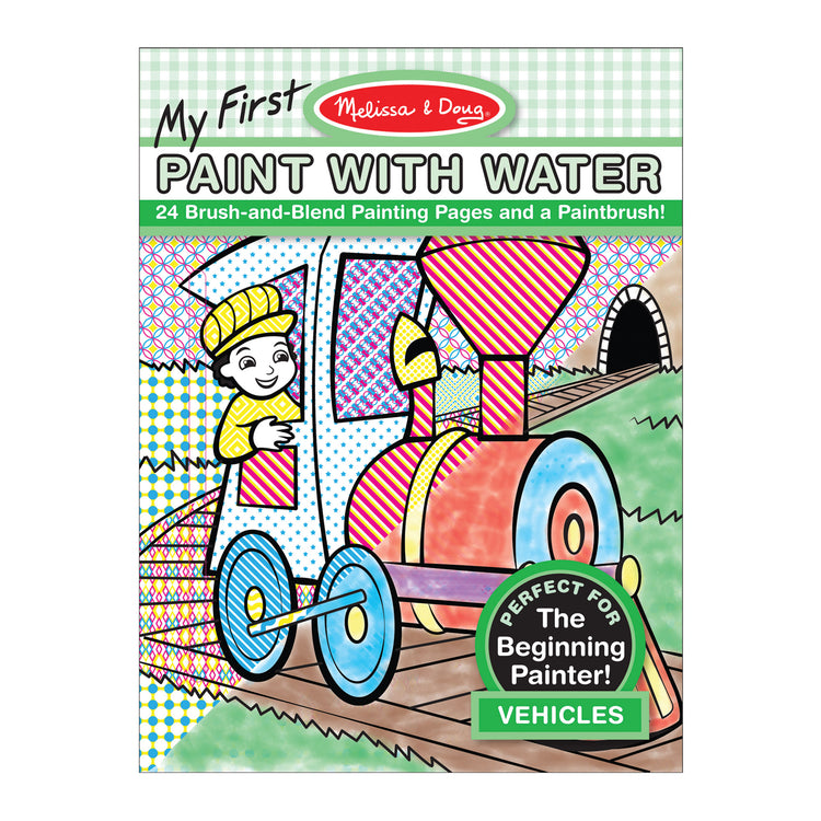 Melissa & Doug My First Paint With Water Activity Books Set - Animals,  Vehicles, and Pirates