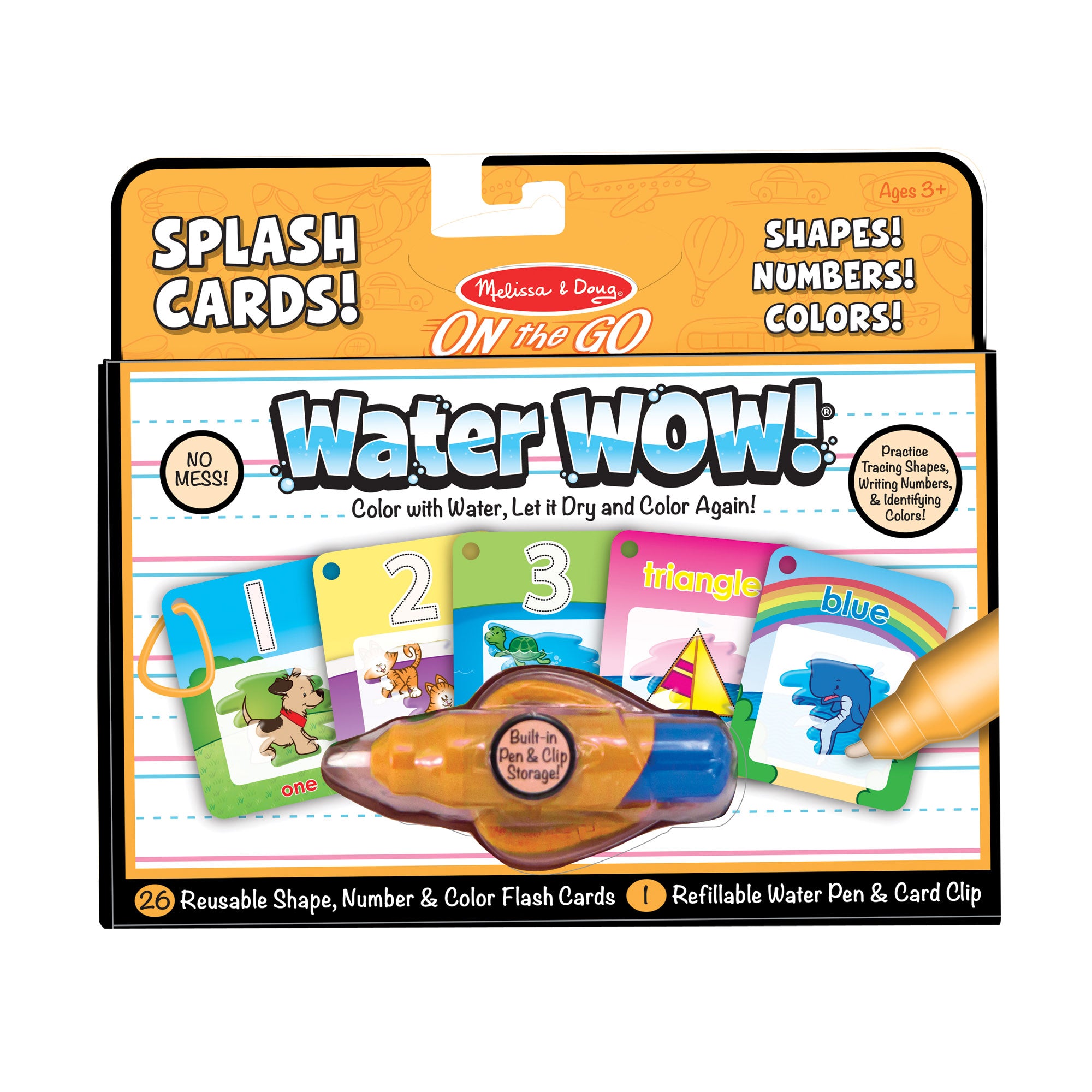 Water Wow Splash Cards Shapes Numbers Colors Melissa Doug