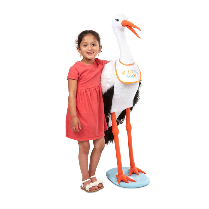 Lifelike Plush Stork