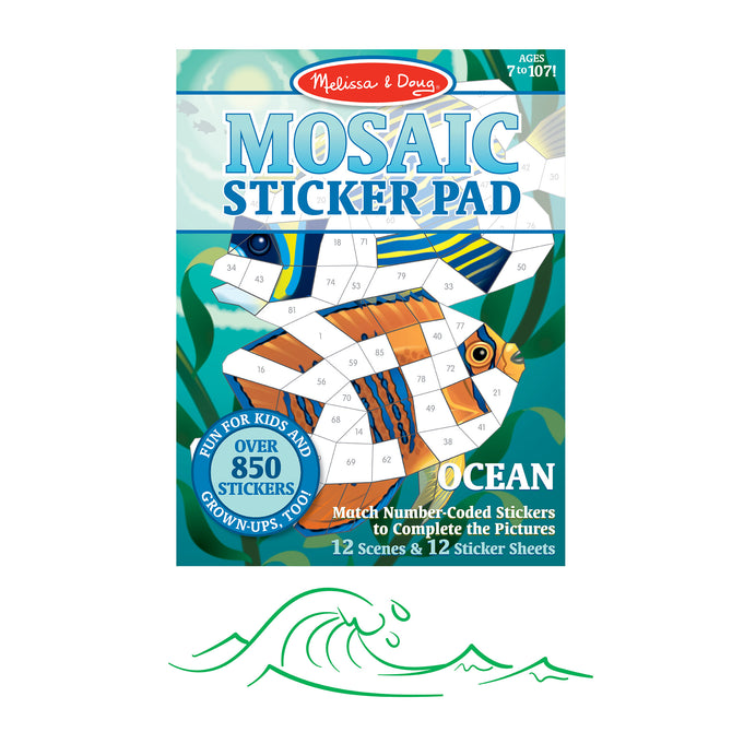 Mosaic Sticker Pad - Ocean