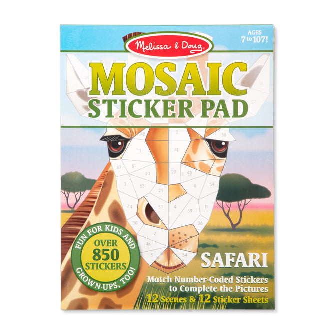 Mosaic Sticker Pad - Safari