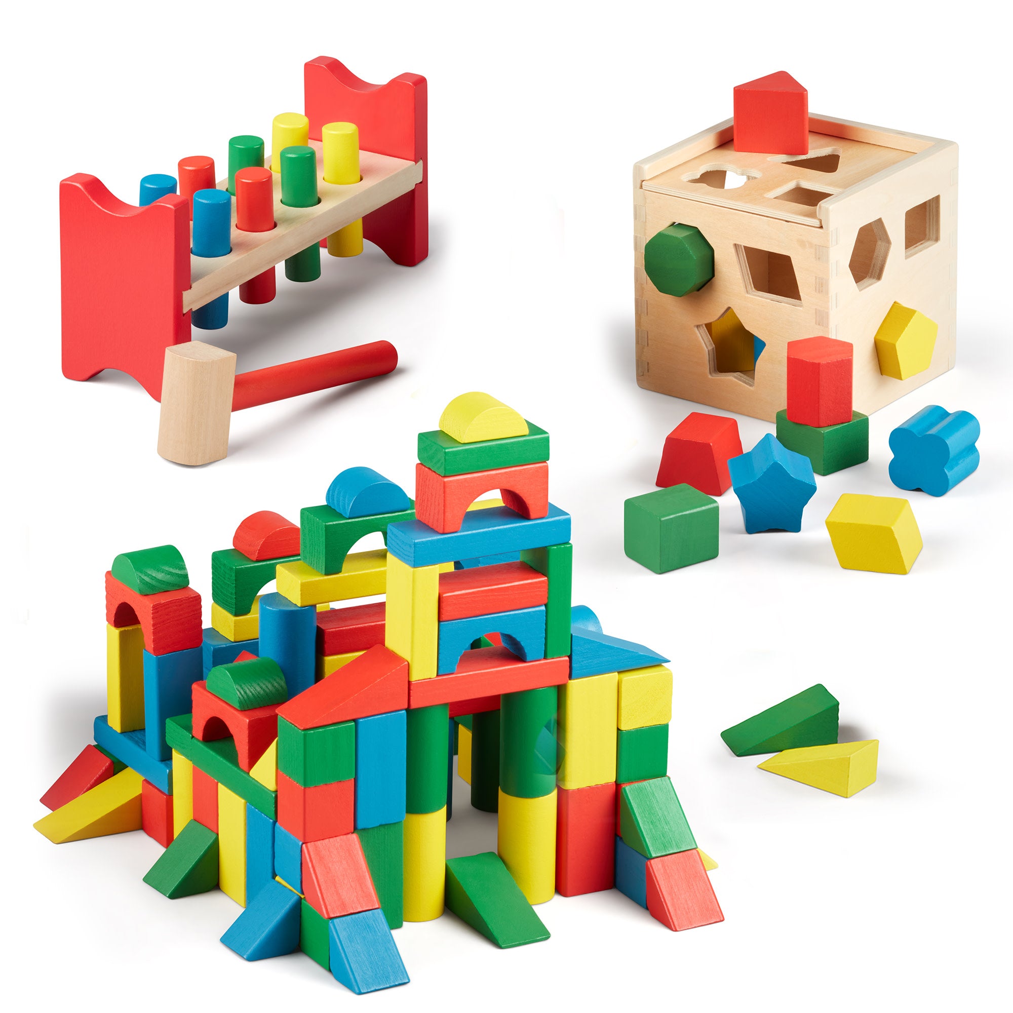 Stack Sort Pound Wooden Toy Collection Melissa and Doug