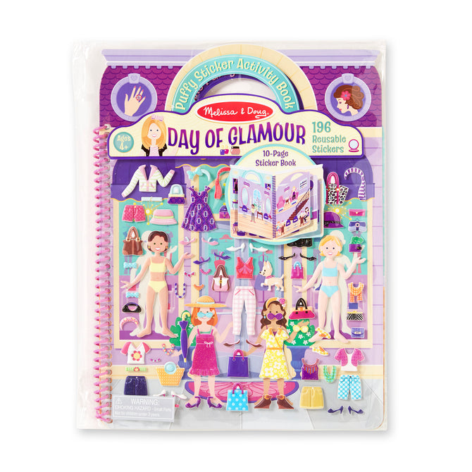 Puffy Sticker Activity Book - Day of Glamour