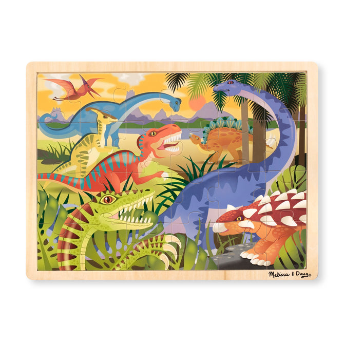 Dinosaur Wooden Jigsaw Puzzle - 24 Pieces