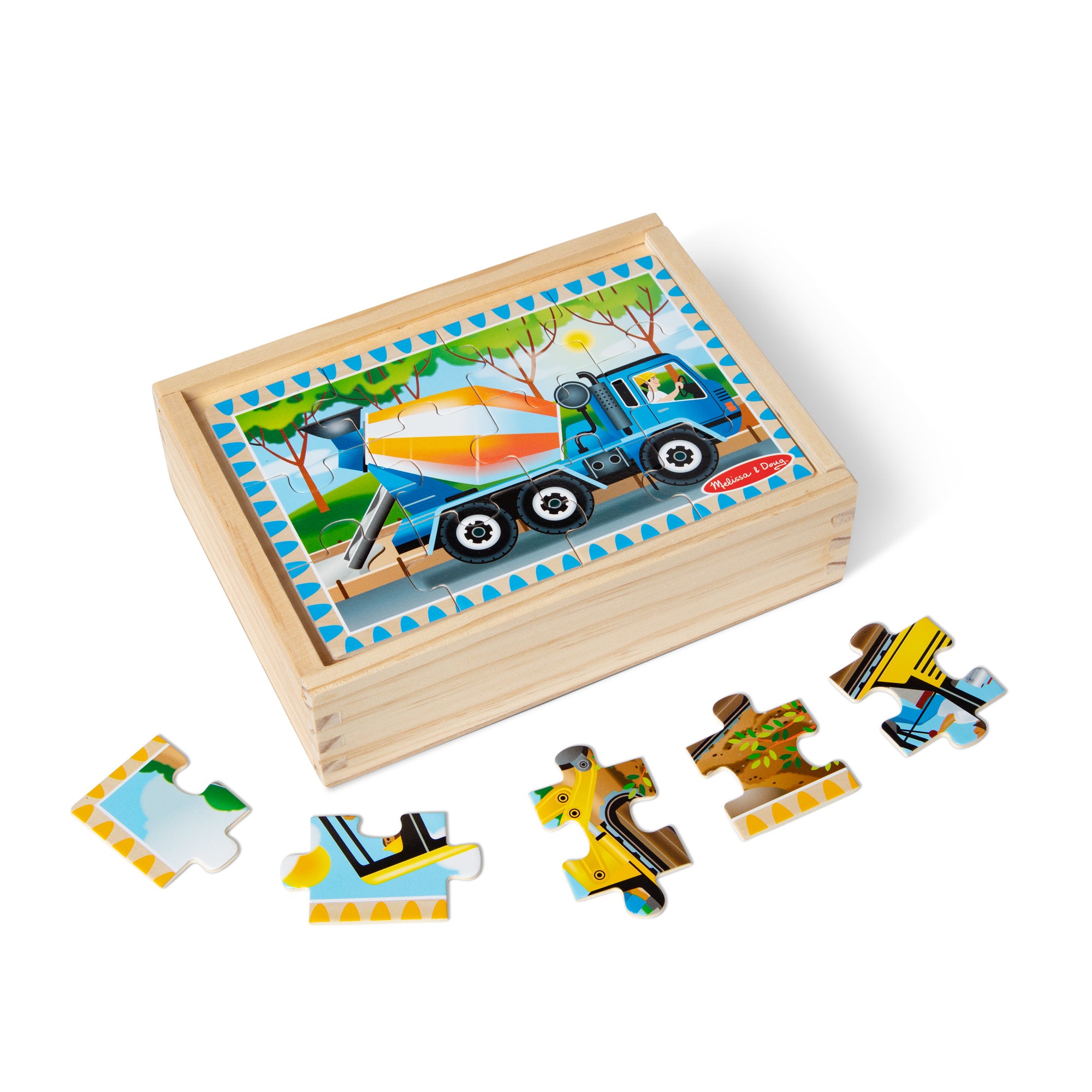 Melissa & Doug Wooden Jigsaw Puzzles Educational Toys 2024