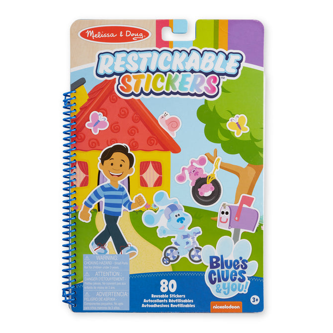 Blue's Clues & You! Restickable Stickers Pad - Places Blue Loves