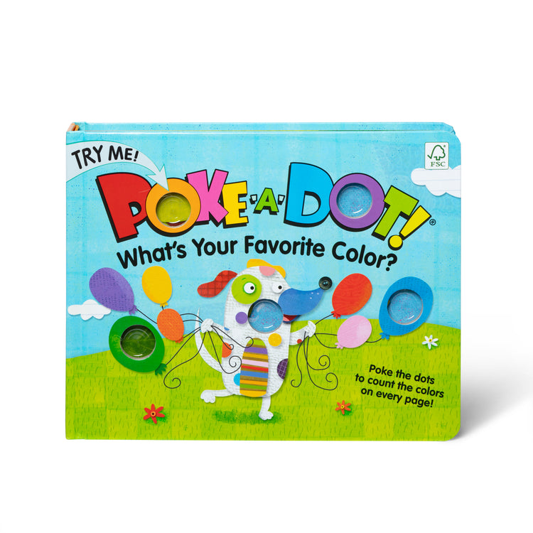 The loose pieces of The Melissa & Doug Children's Book - Poke-a-Dot: What’s Your Favorite Color (Board Book with Buttons to Pop)