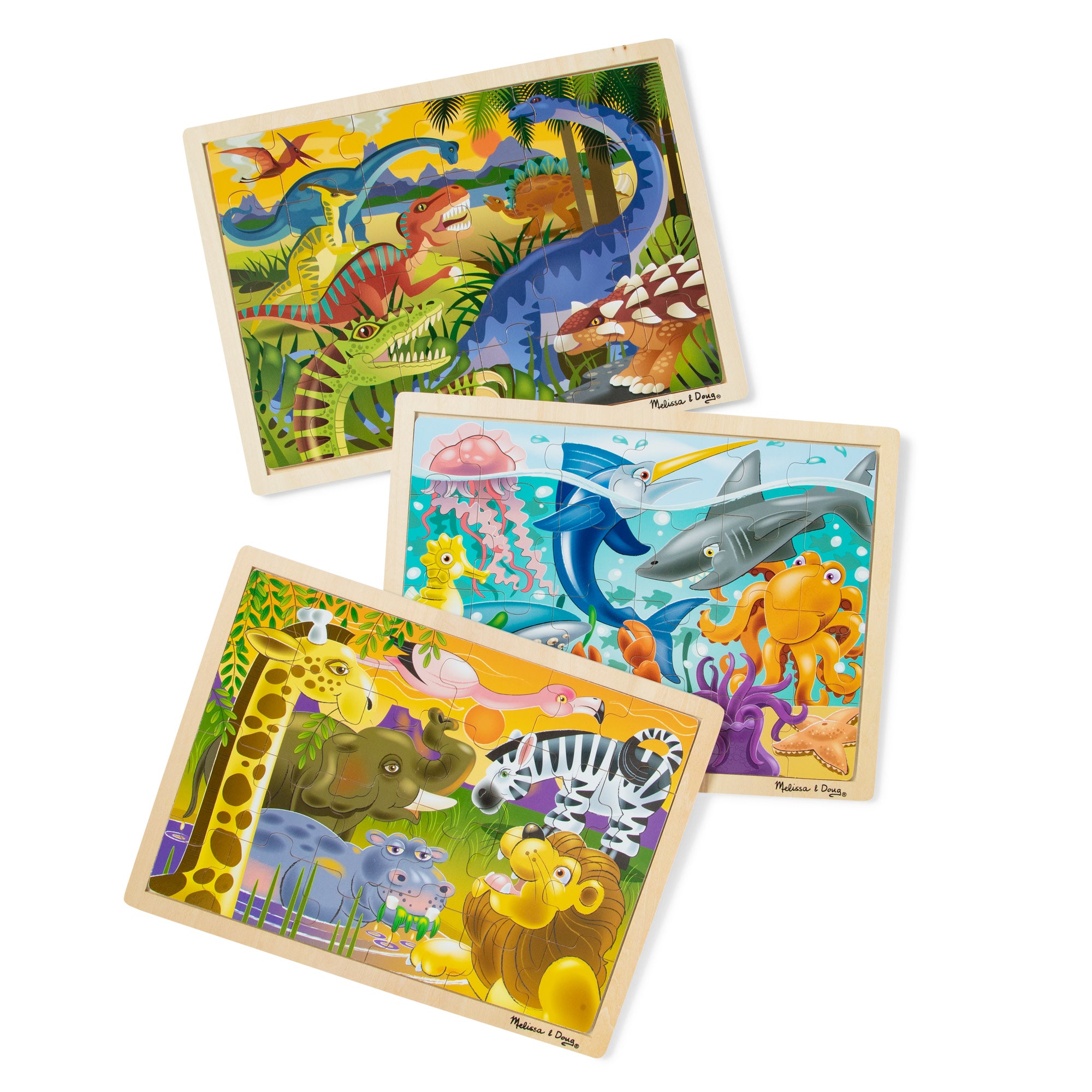 Melissa and doug wooden jigsaw puzzles on sale