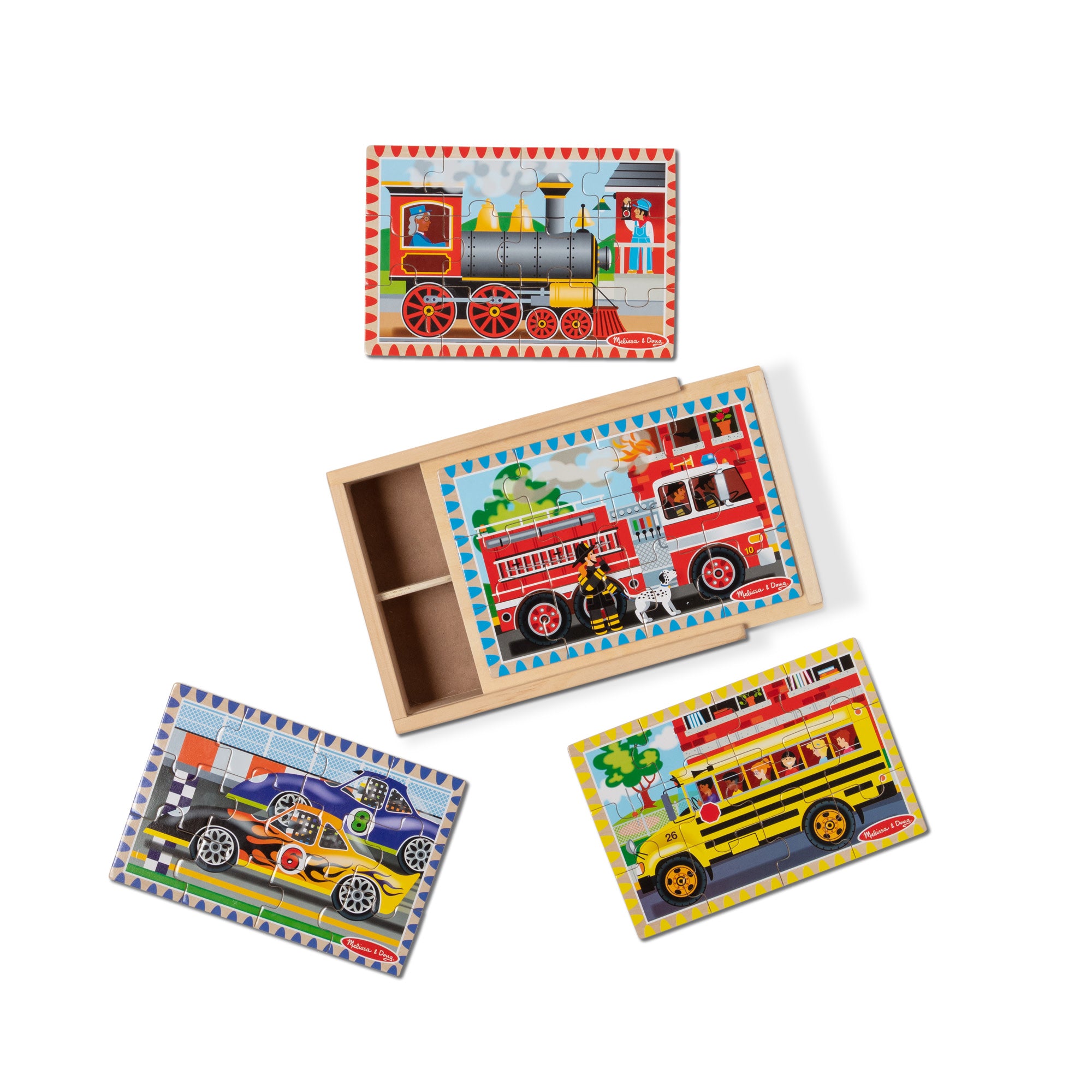 Melissa doug fashion vehicles cube puzzle