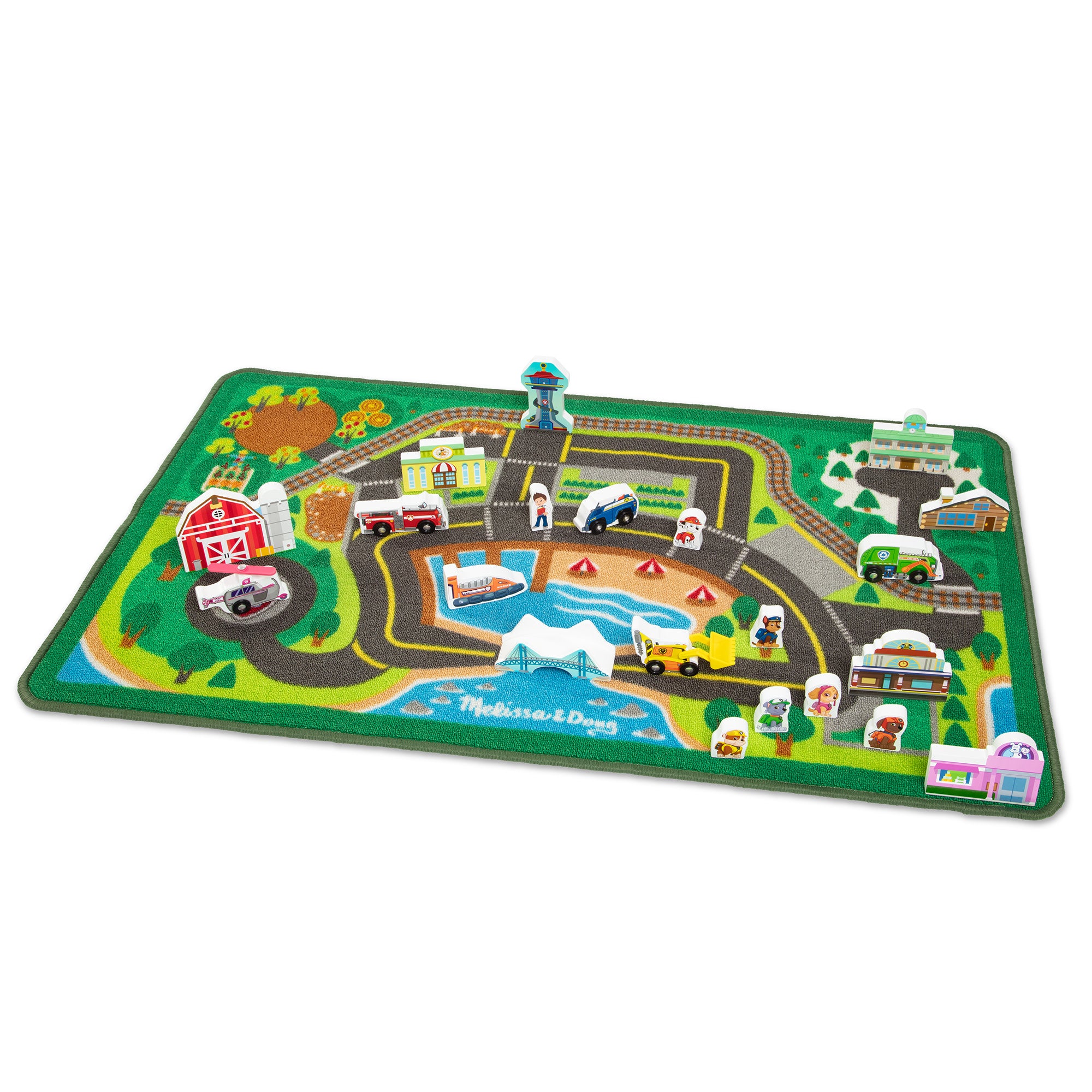 PAW Patrol Adventure Bay Activity Rug Melissa Doug