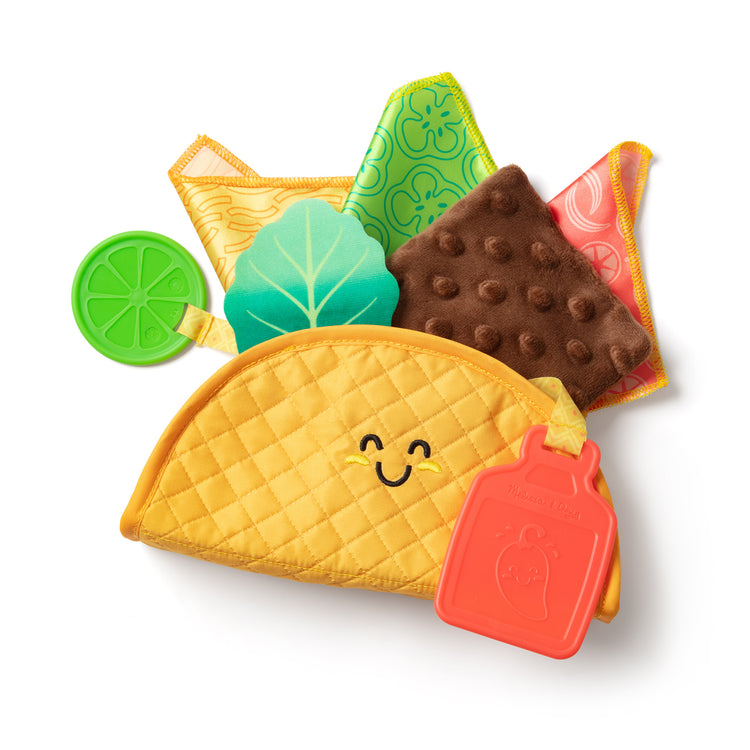  The Melissa & Doug Multi-Sensory Soft Taco Fill & Spill Infant Toy