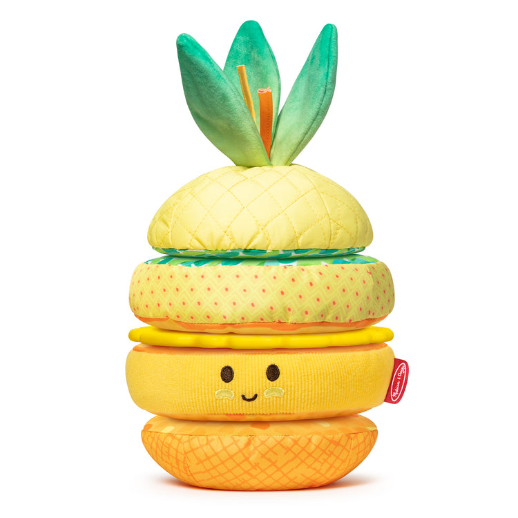  The Melissa & Doug Multi-Sensory Pineapple Soft Stacker Infant Toy