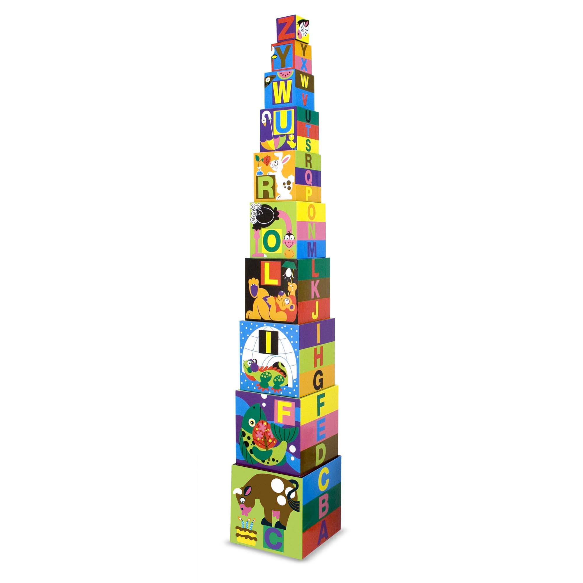 Alphabet Nesting and Stacking Blocks Melissa Doug