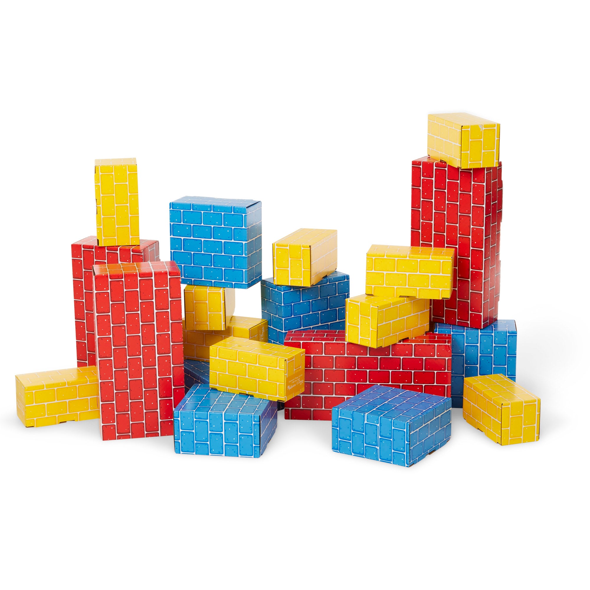 Deluxe Jumbo Cardboard Blocks 40 Pieces Melissa Doug