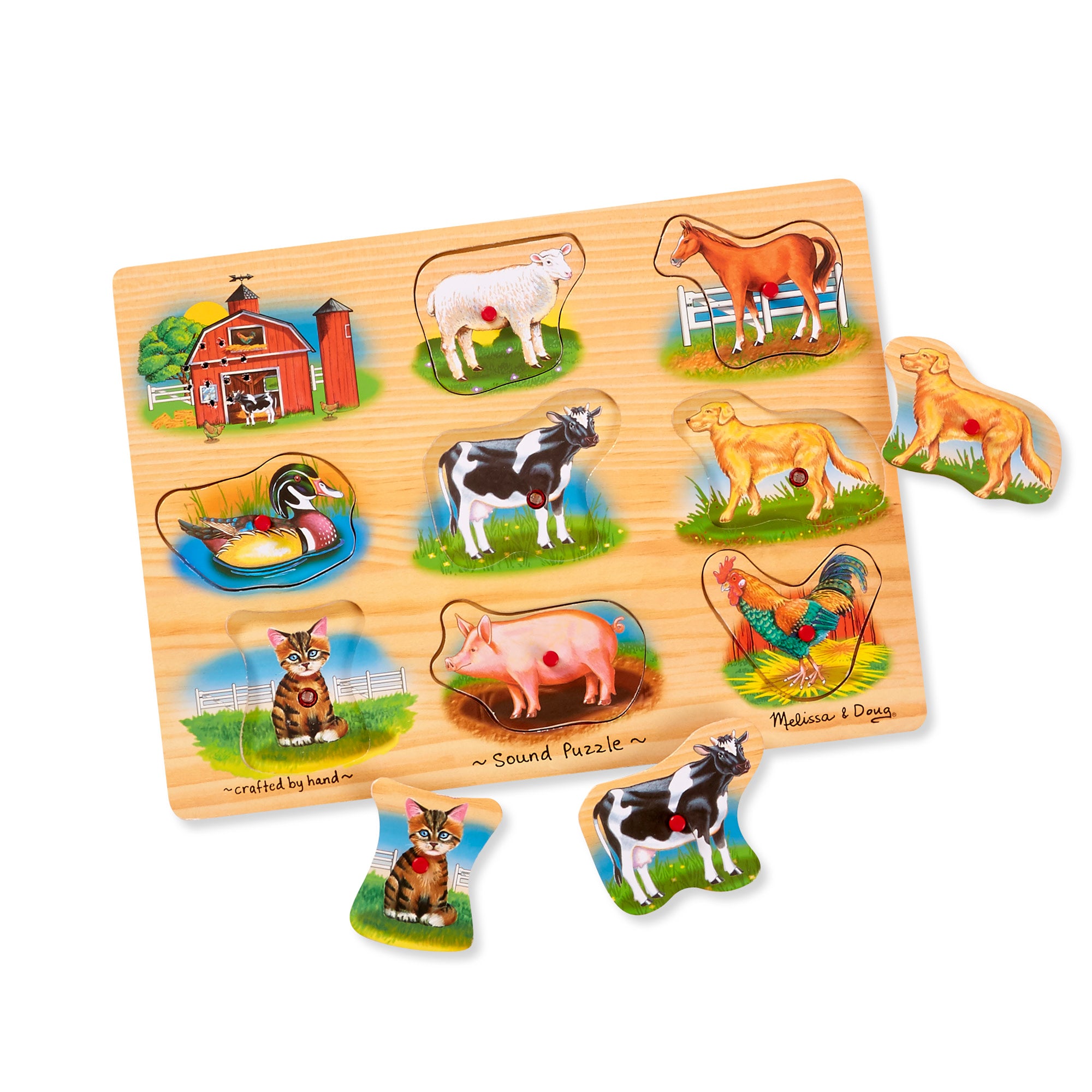 Melissa and Doug farm animal and nursery rhymes sound store puzzles