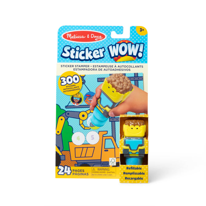 Sticker WOW!? Activity Pad & Sticker Stamper - Bulldozer