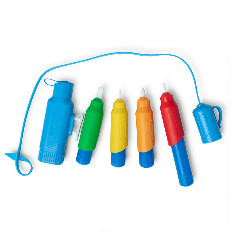  The Melissa & Doug Water WOW! Pen Pack - 4 Color-with-Water Pens, Sprayer, Tether Cap