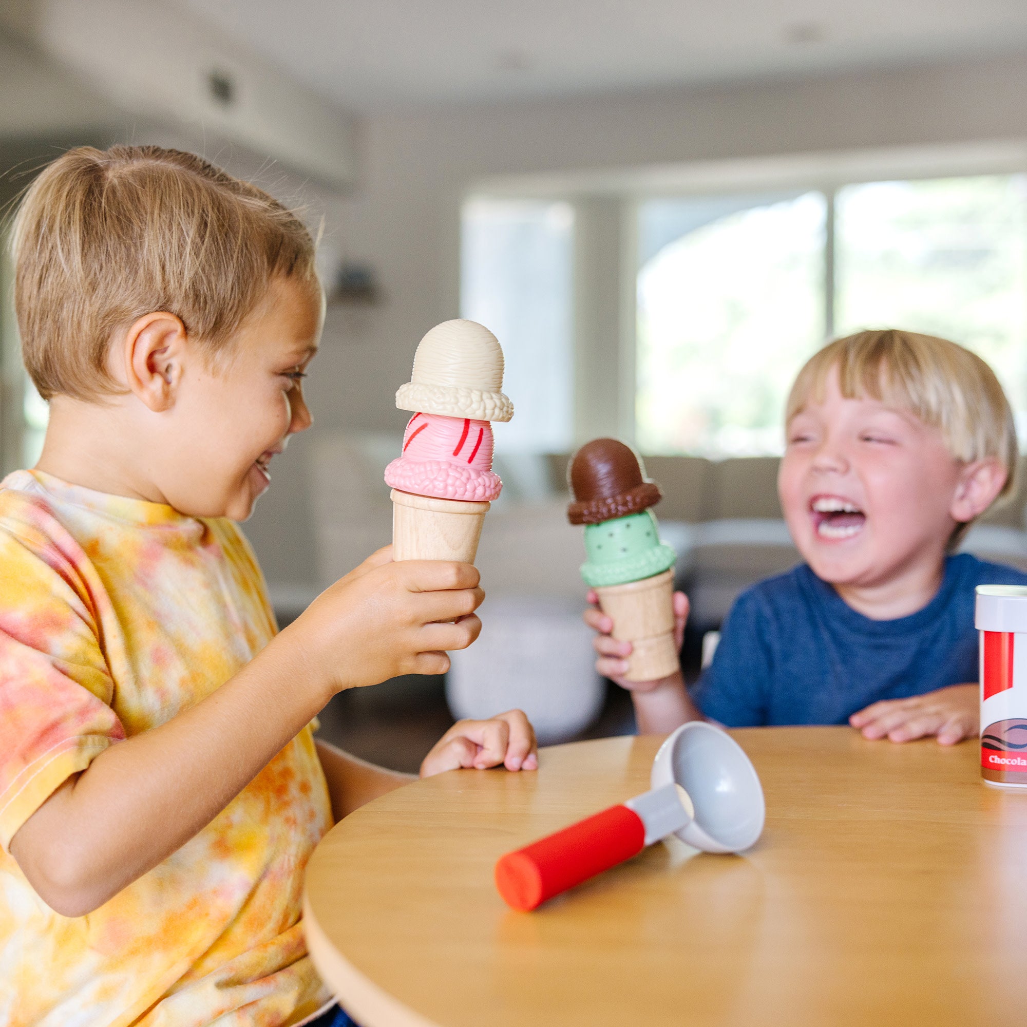 Melissa and doug ice cream cone sale playset