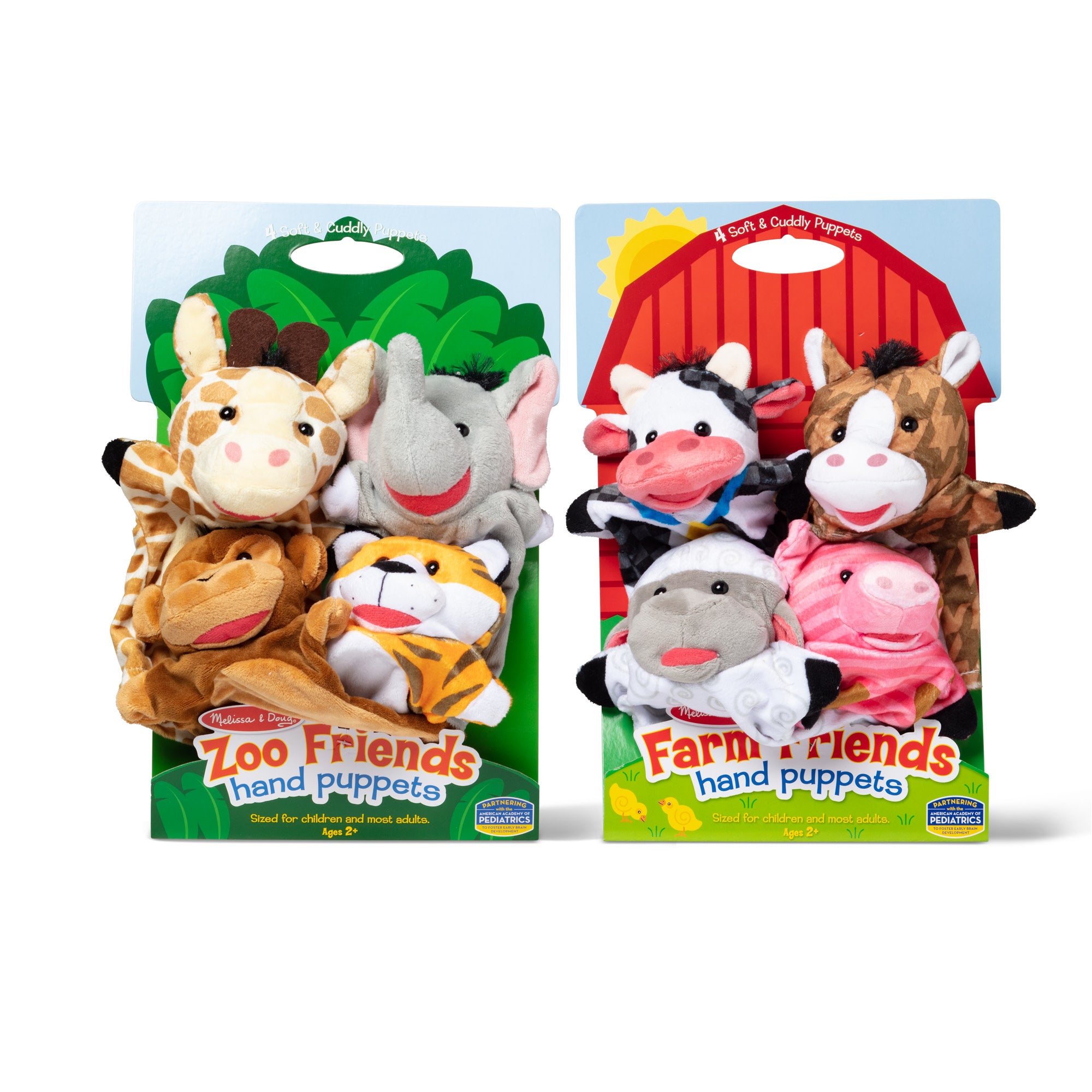 Plush animal hand puppets on sale