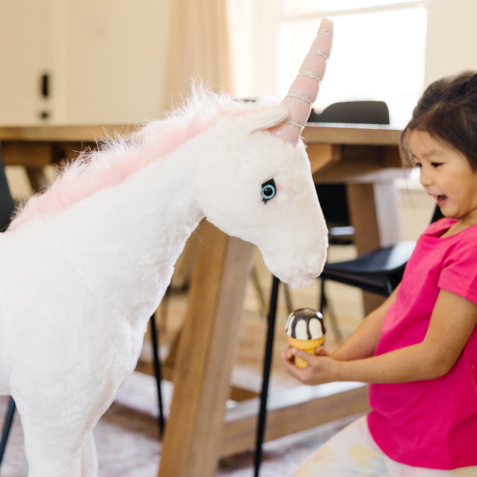 Unicorn Jumbo Stuffed Animal Melissa Doug