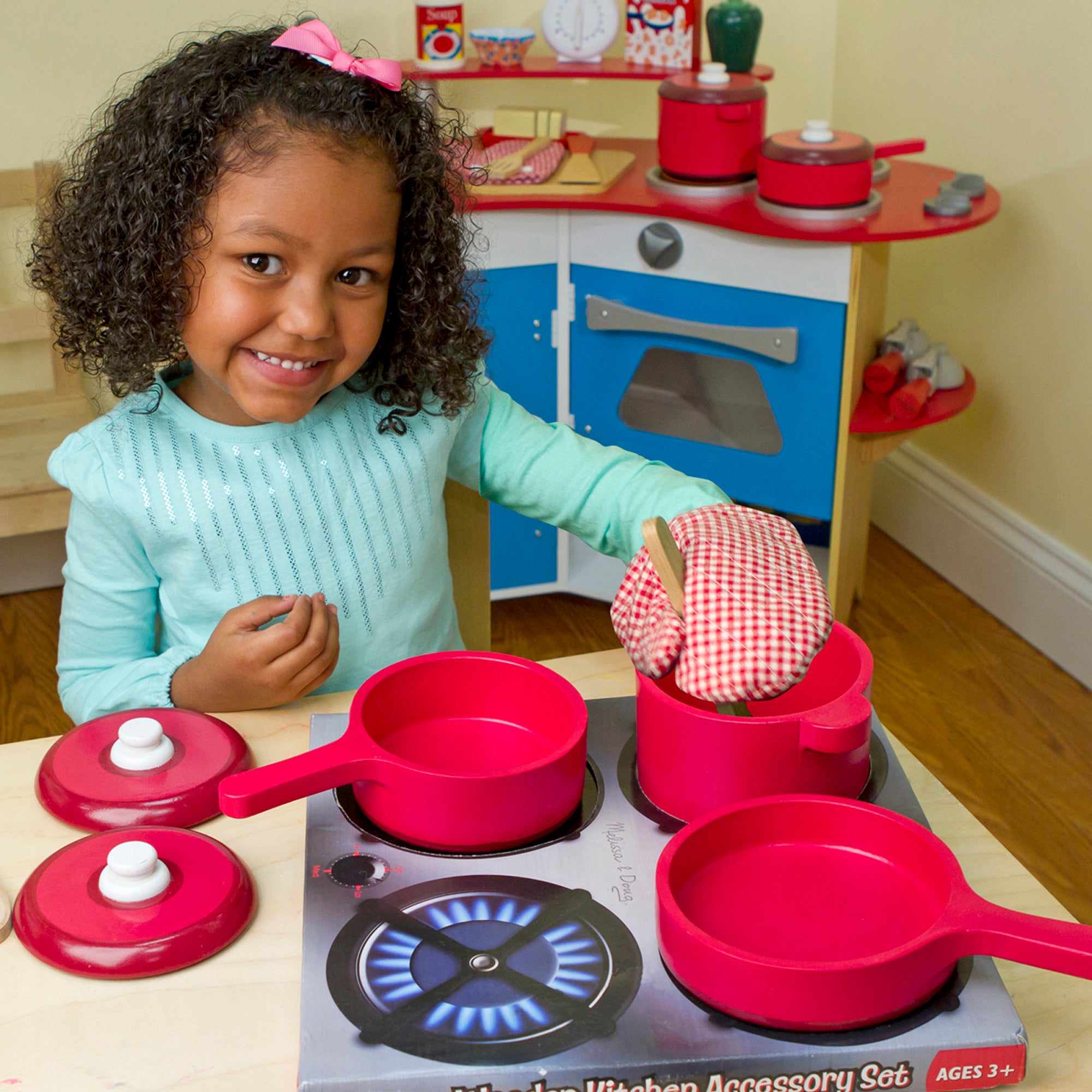 Play Kitchen Accessory Set Pot Pans Melissa Doug