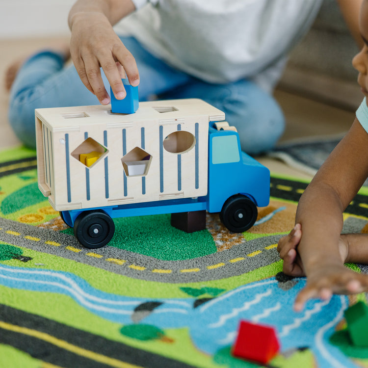 Shape-Sorting Dump Truck