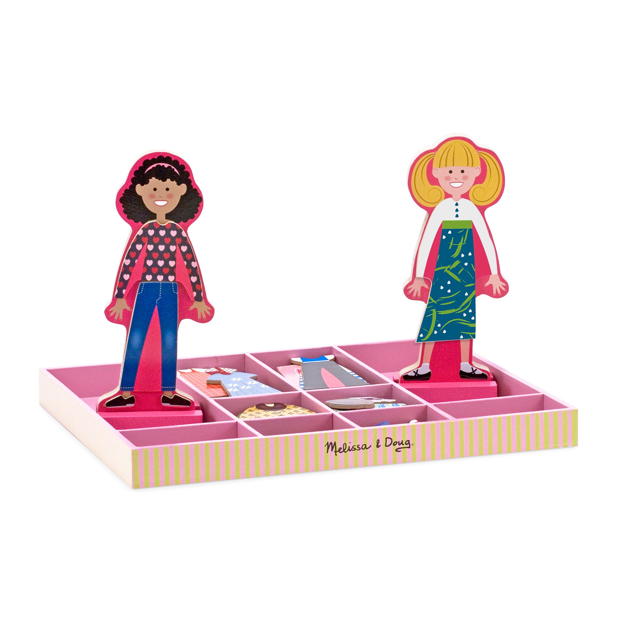 Abby and Emma Dress Up Set Magnetic Dress Up Playset