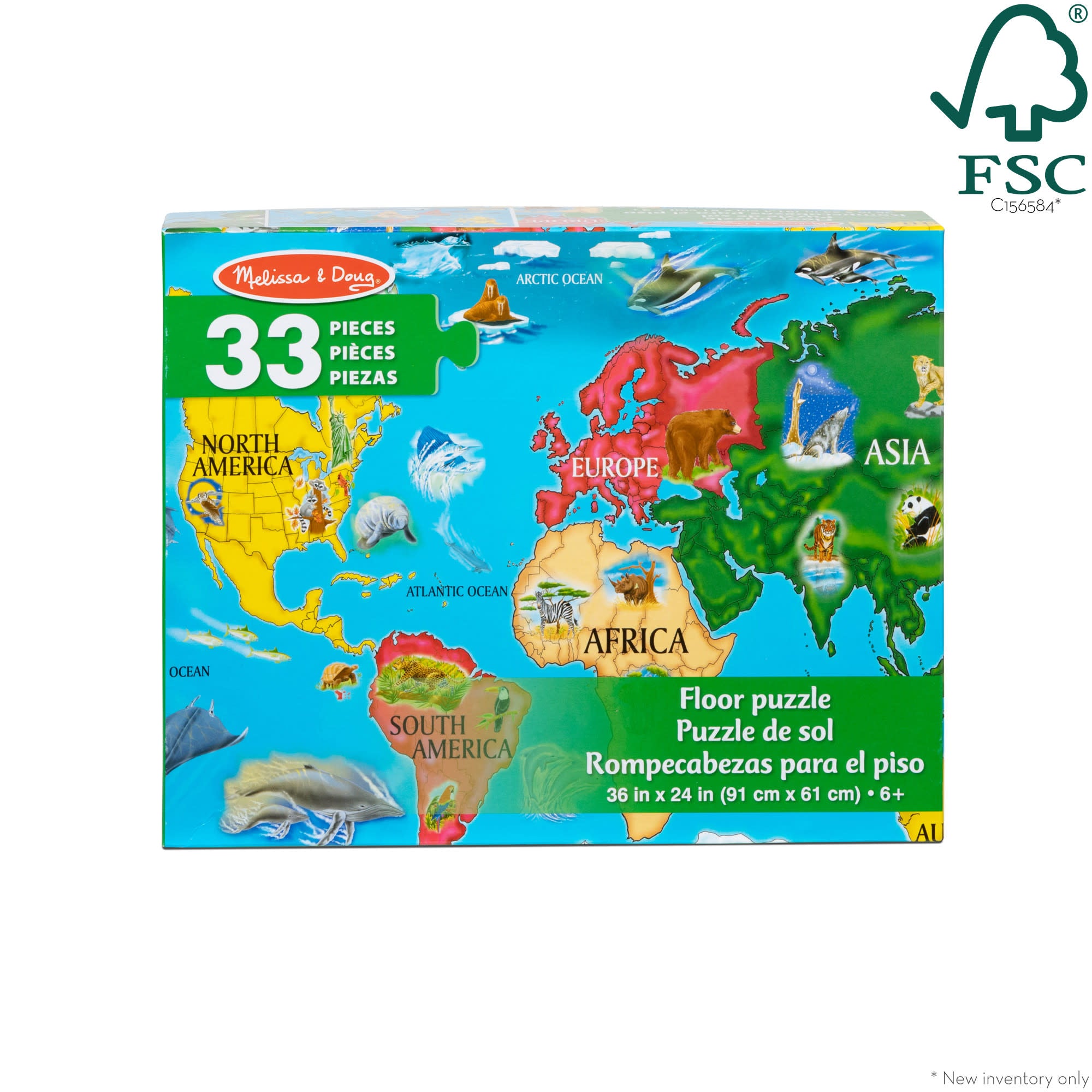 World Map Floor Puzzle | Map Puzzle for Kids