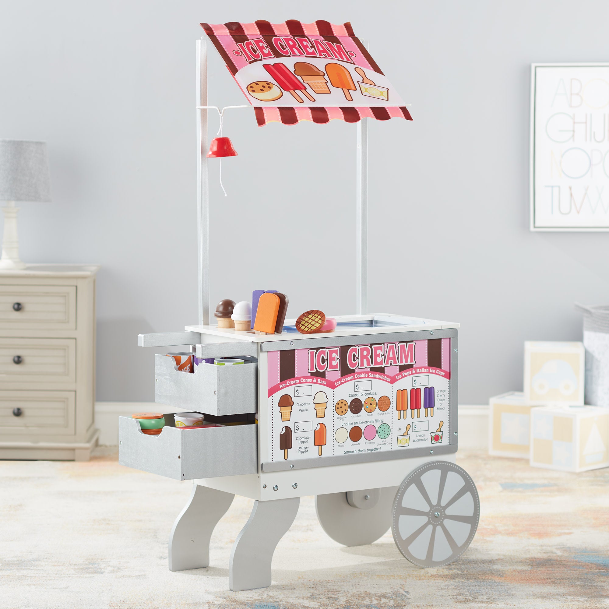 Melissa and doug ice cream cart on sale