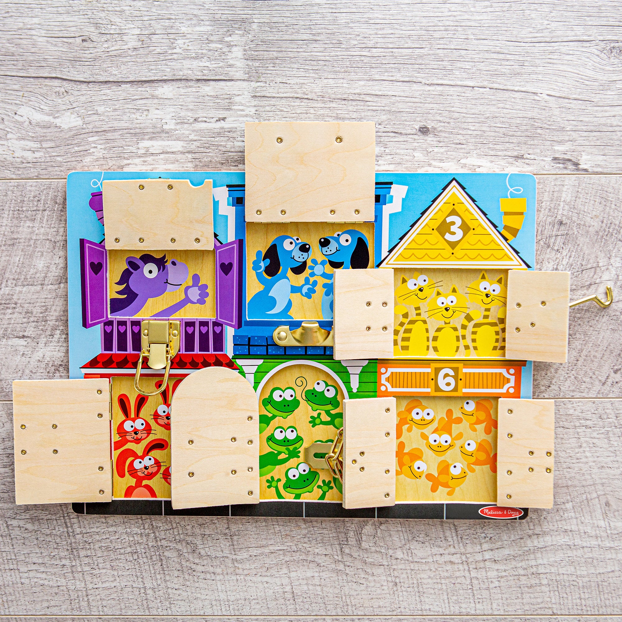 Melissa and doug lock board on sale