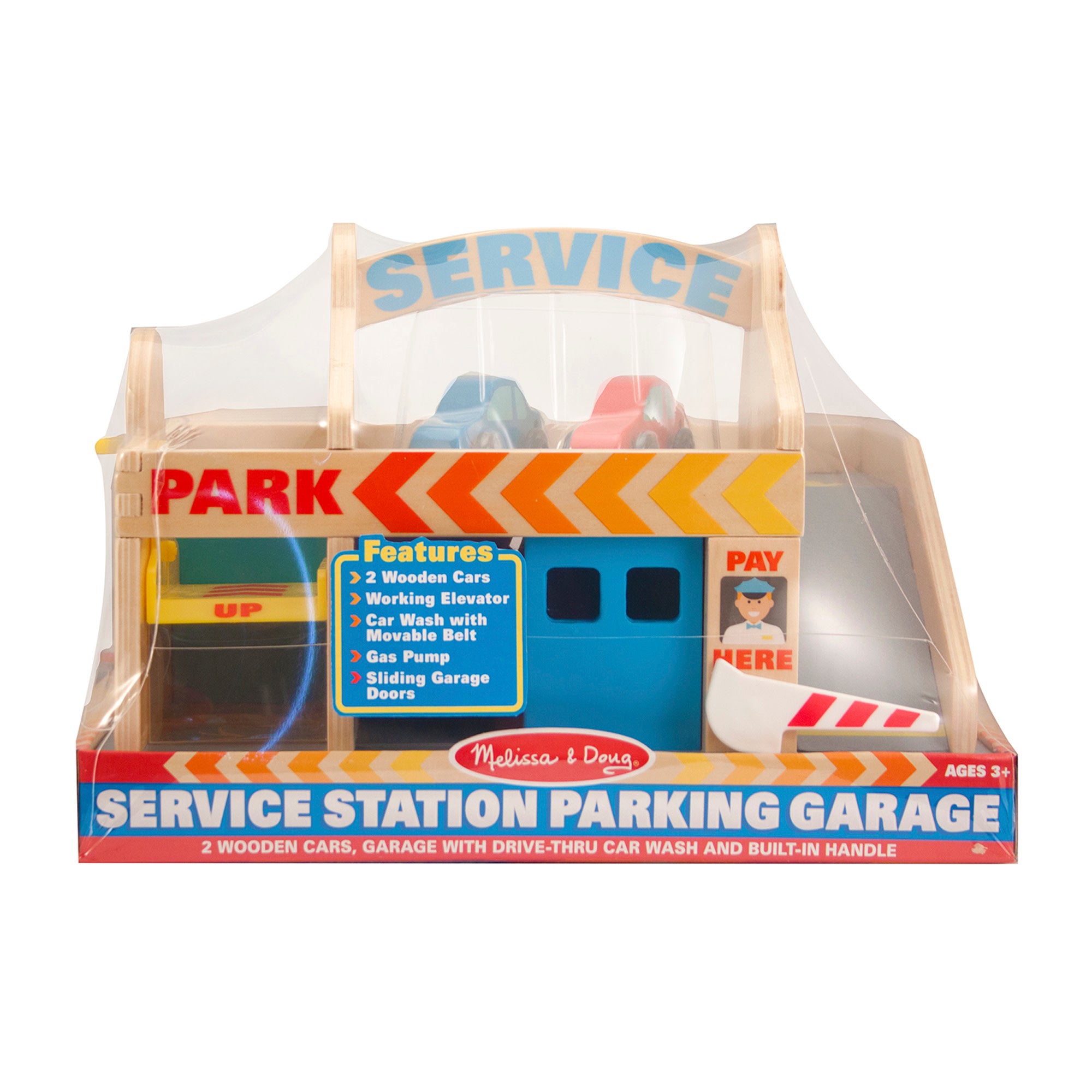 Wooden Service Station Parking Garage