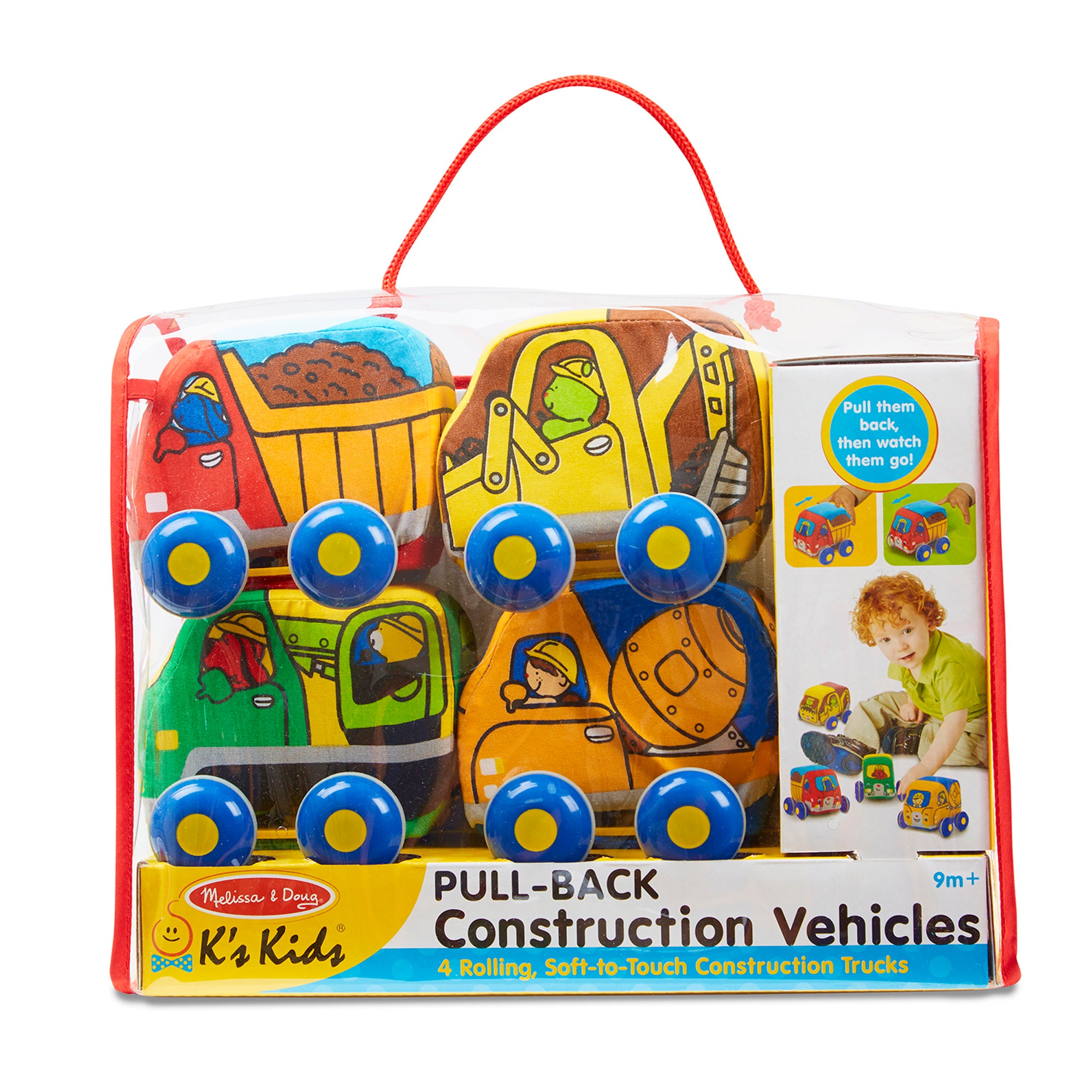 Melissa and doug cheap pull back town vehicles