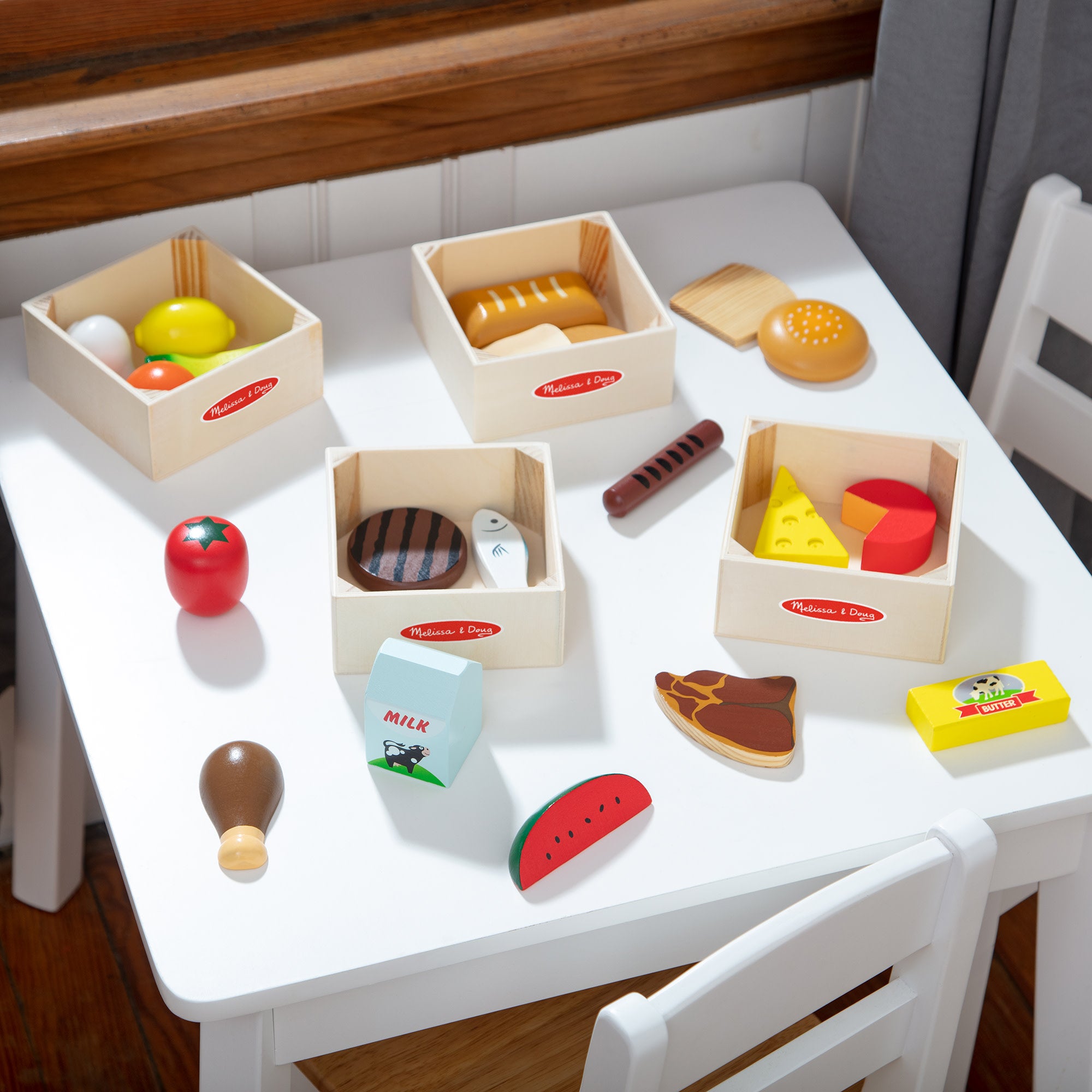 Wooden food online toys aldi