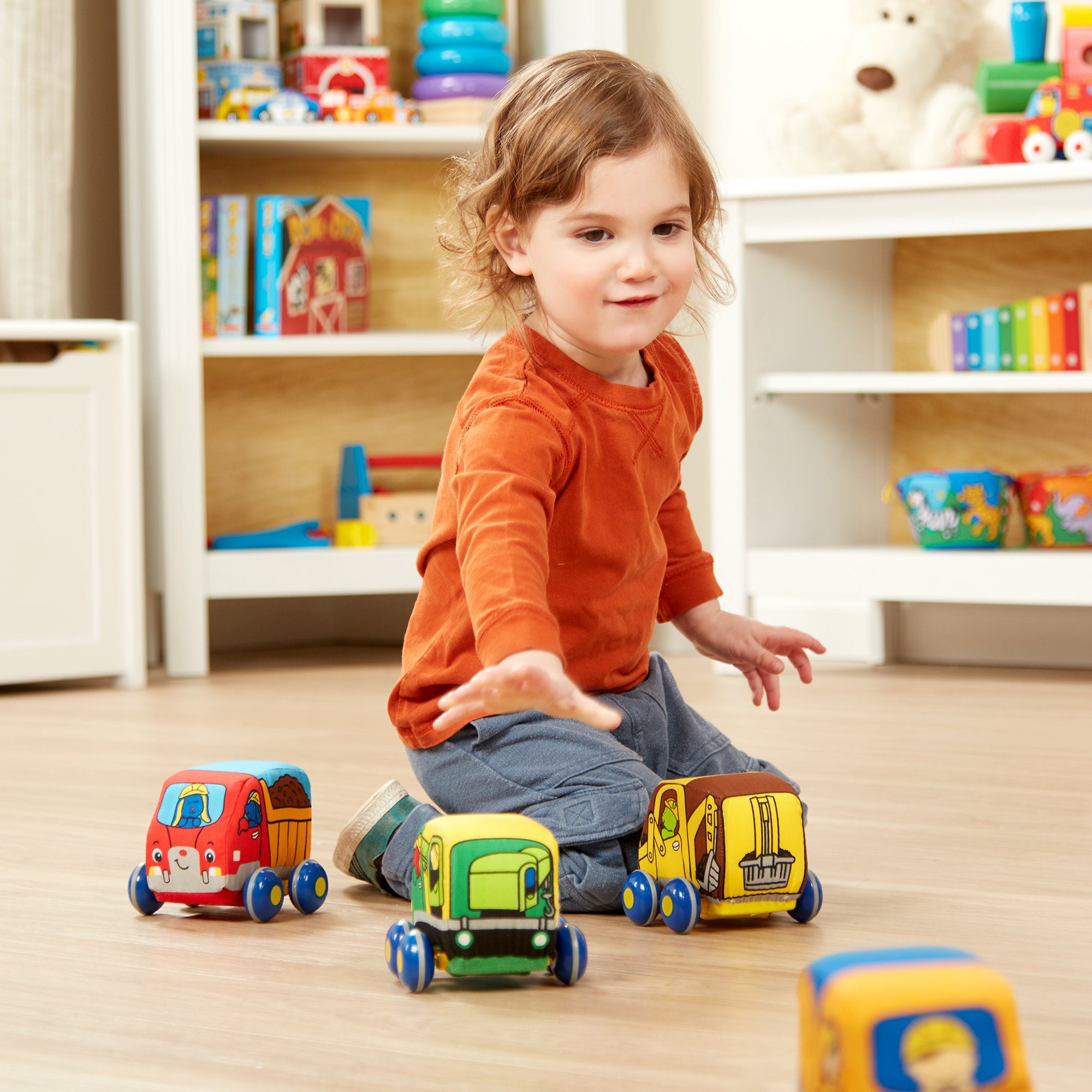 Melissa & doug hotsell pull back construction vehicles