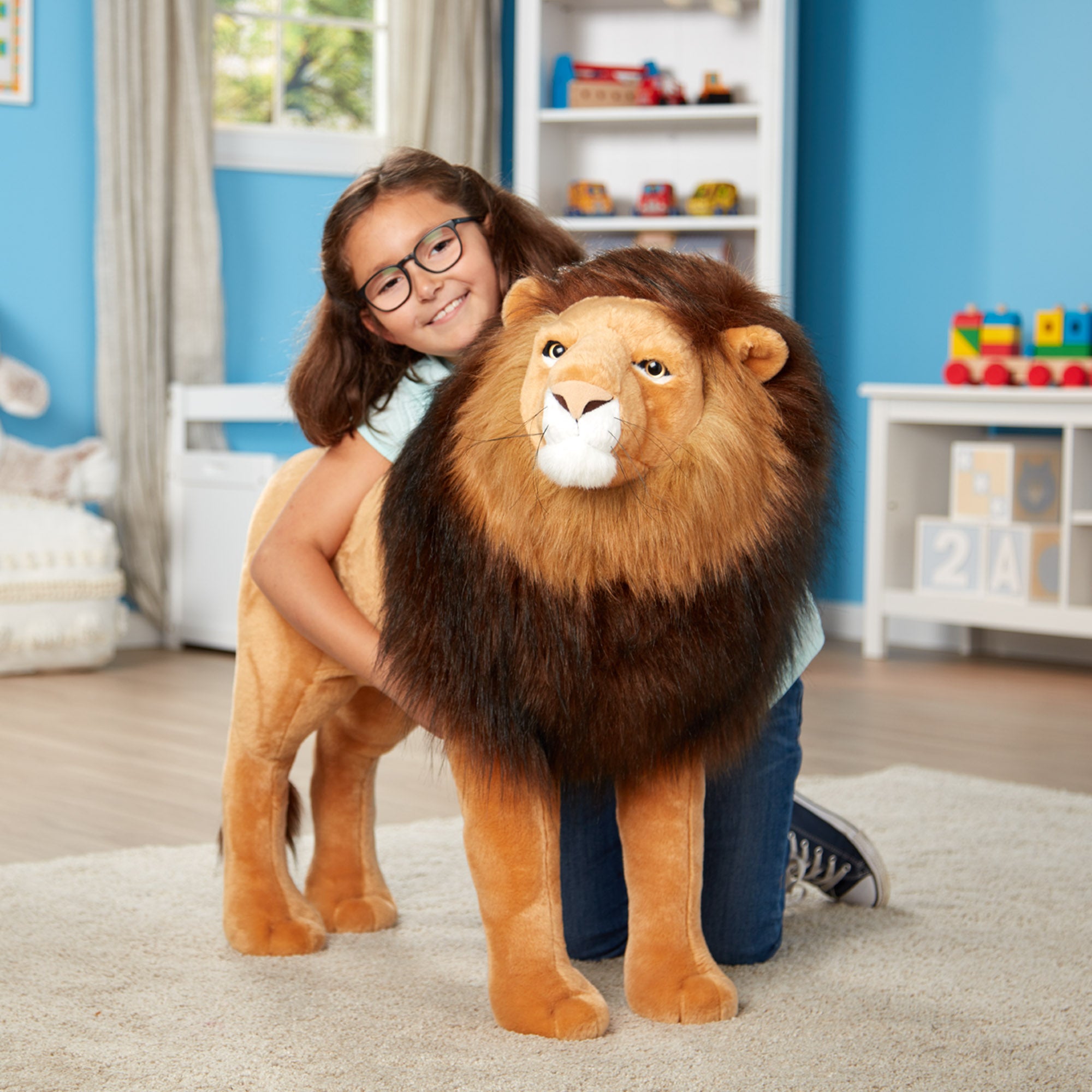 Standing Lion Lifelike Stuffed Animal