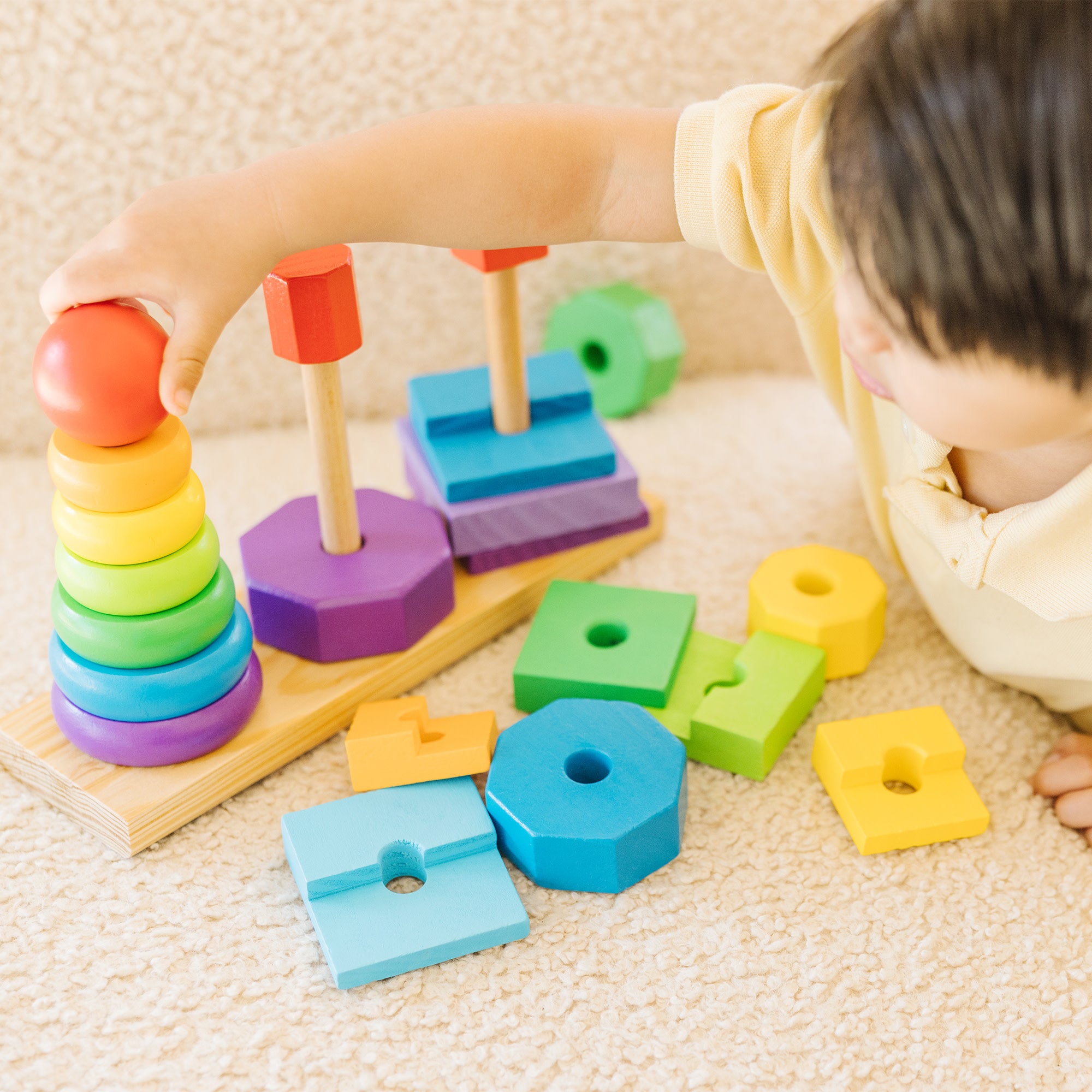 Geometric Stacker Toddler Toy Melissa Doug